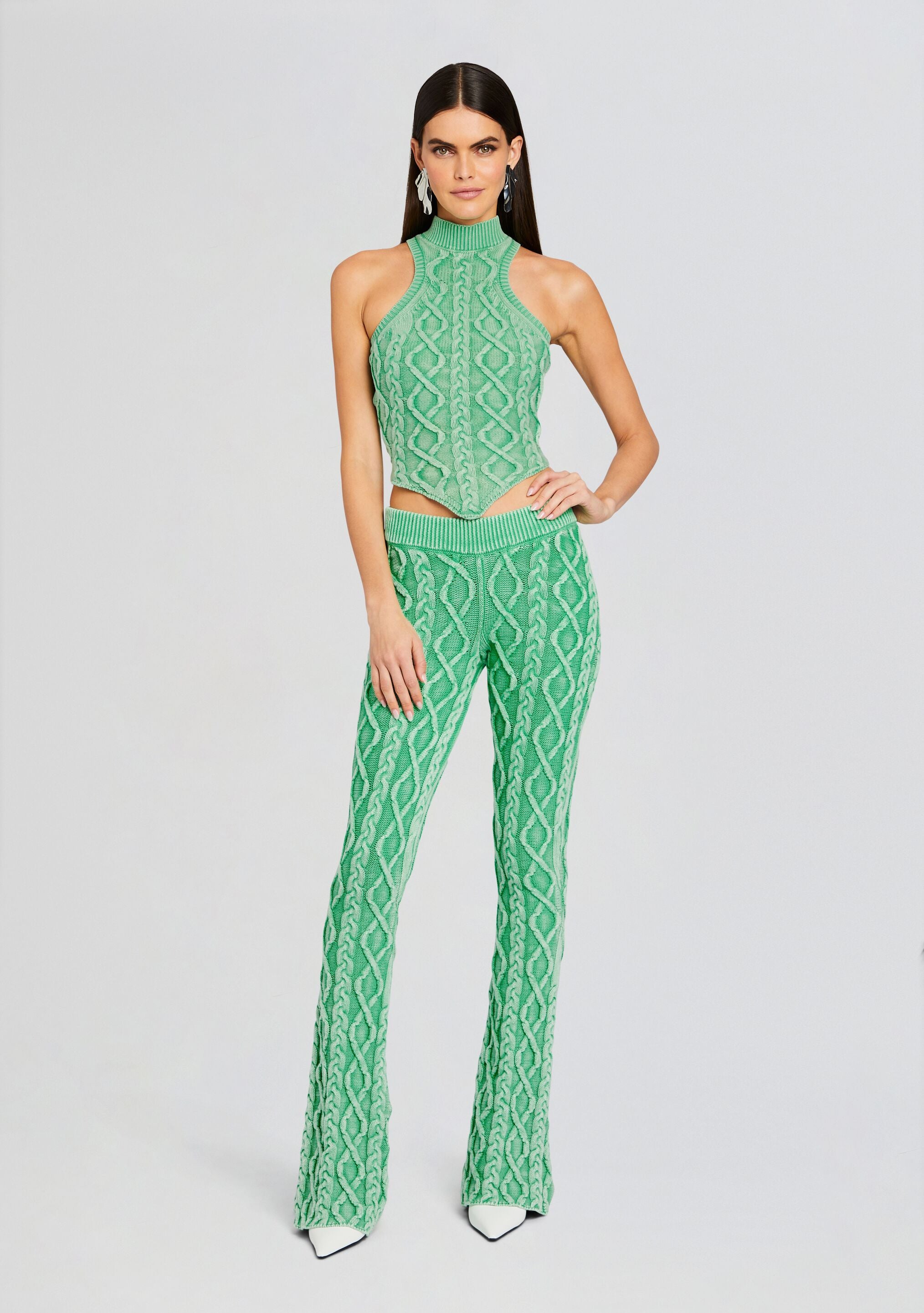 Kitt Cable Knit Pant-Sunny Prom