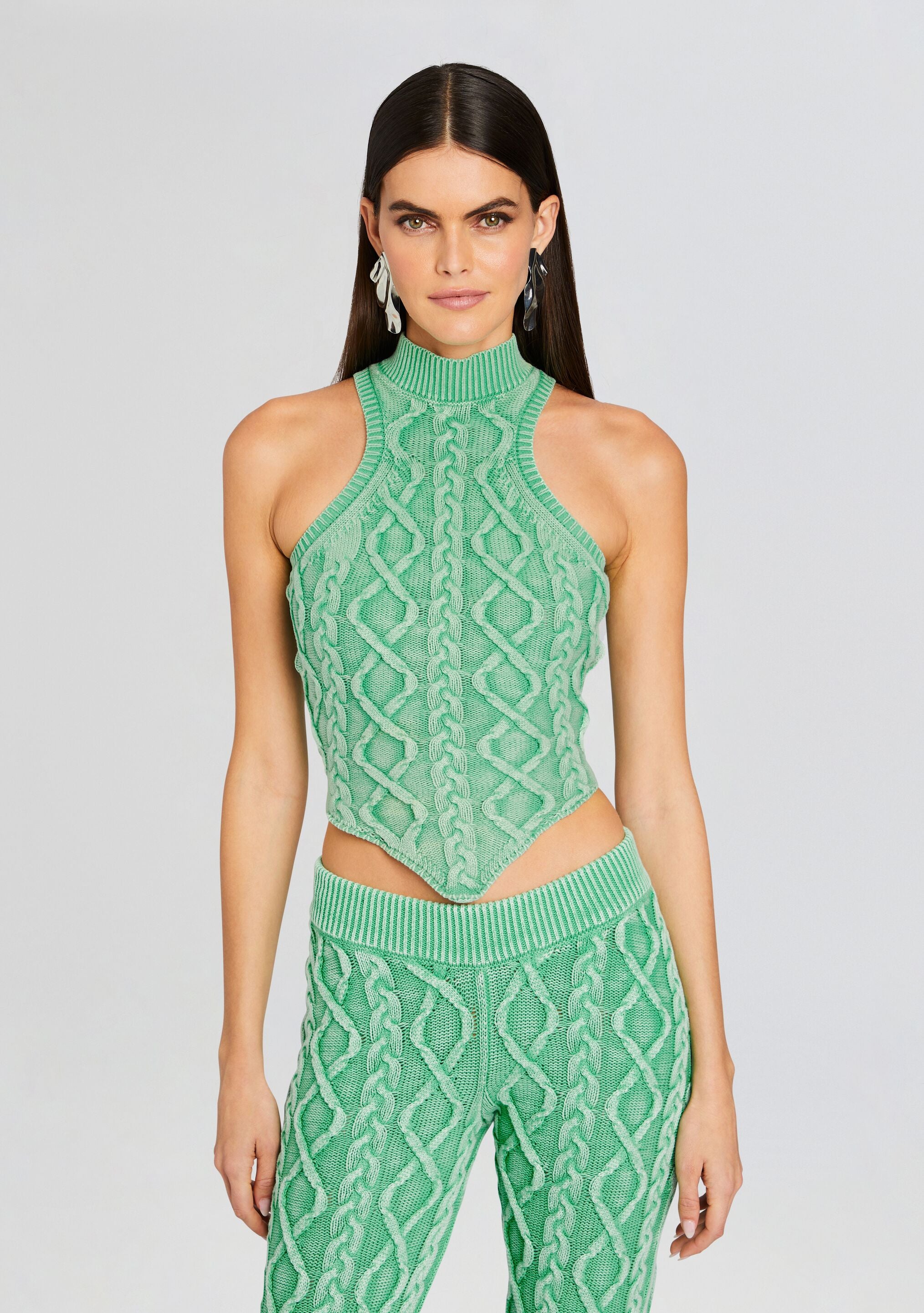 Mollie Cable Knit Top-Sunny Prom