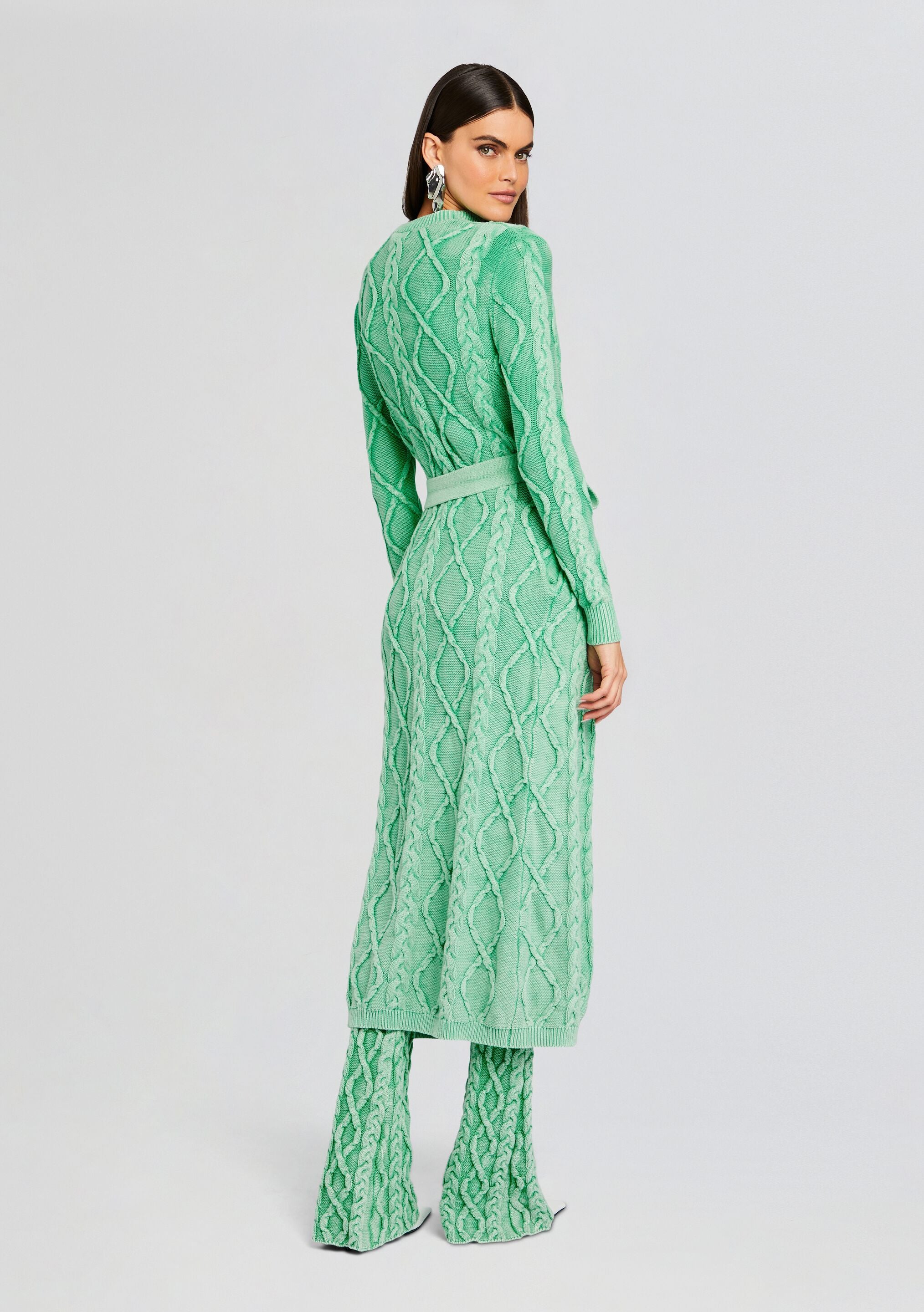 Josefina Cable Knit Cardigan-Sunny Prom