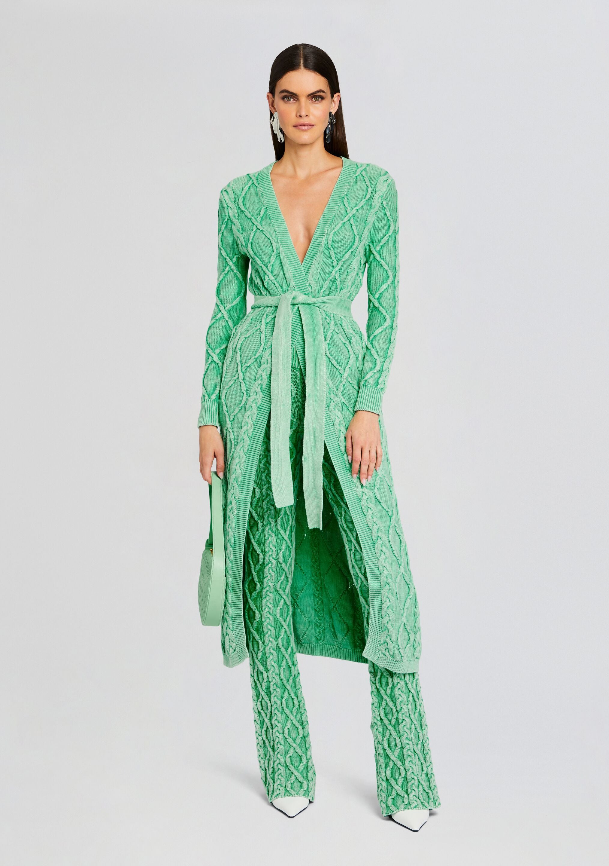 Josefina Cable Knit Cardigan-Sunny Prom