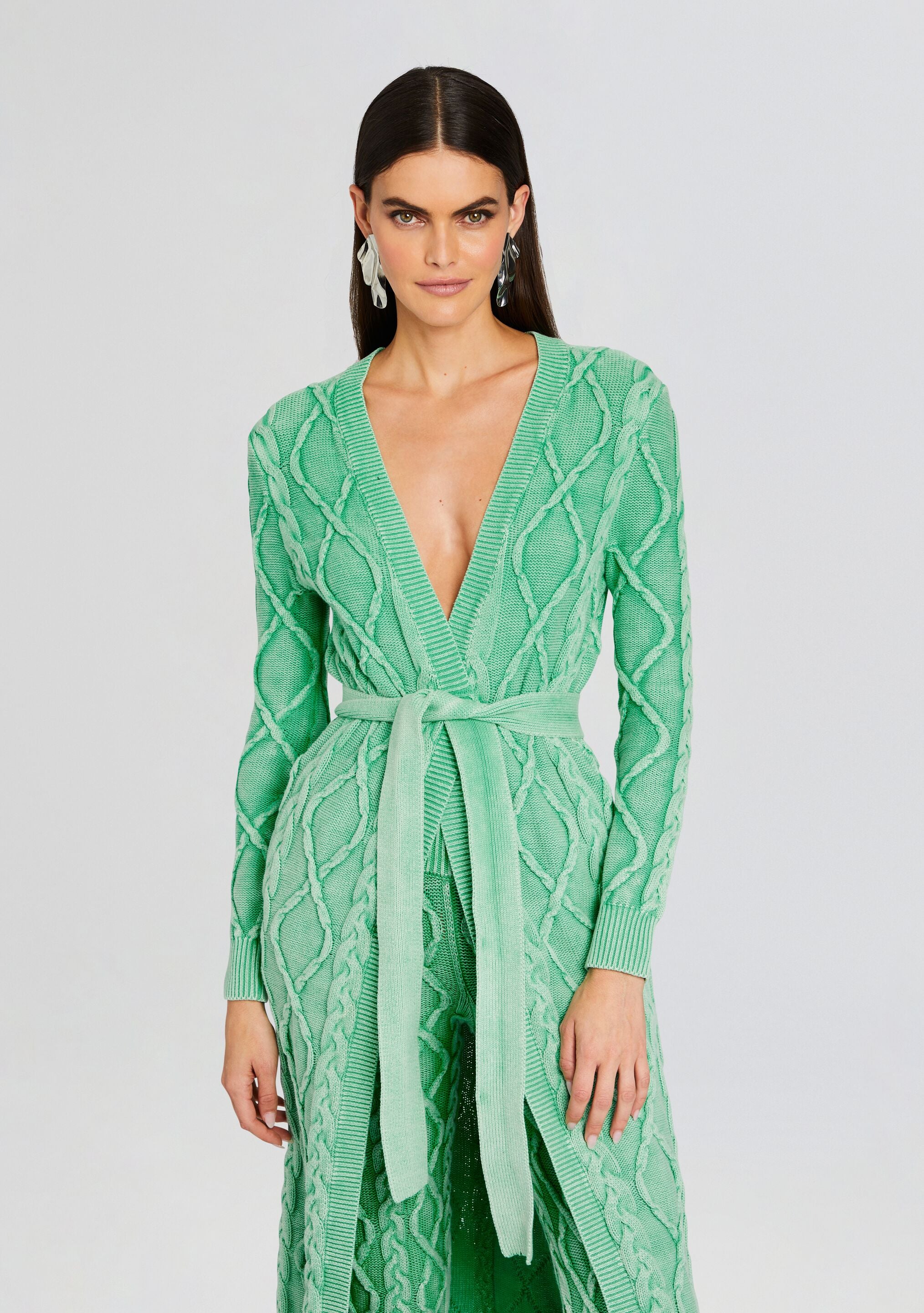 Josefina Cable Knit Cardigan-Sunny Prom