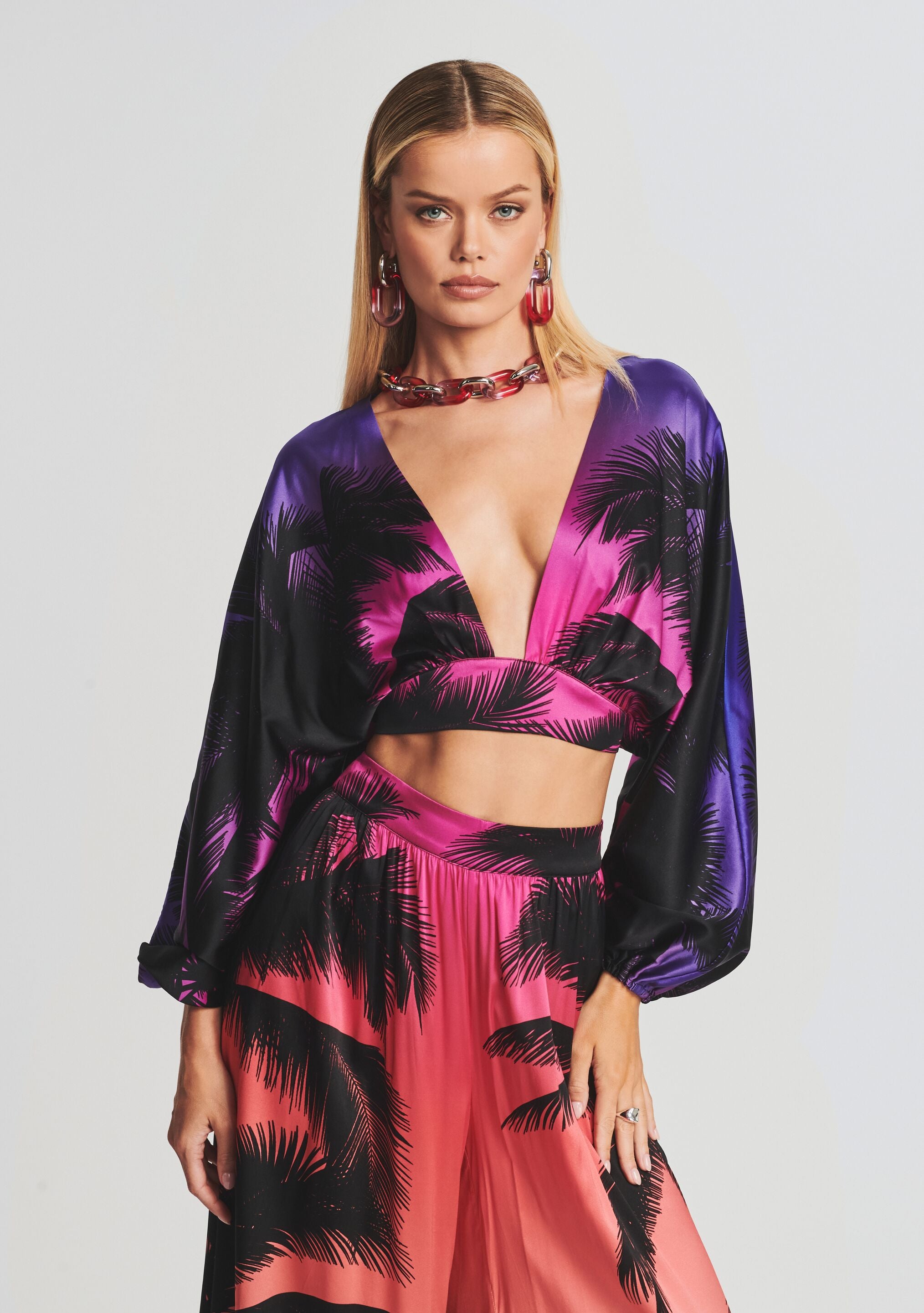 Clarisa Silk Top-Sunny Prom