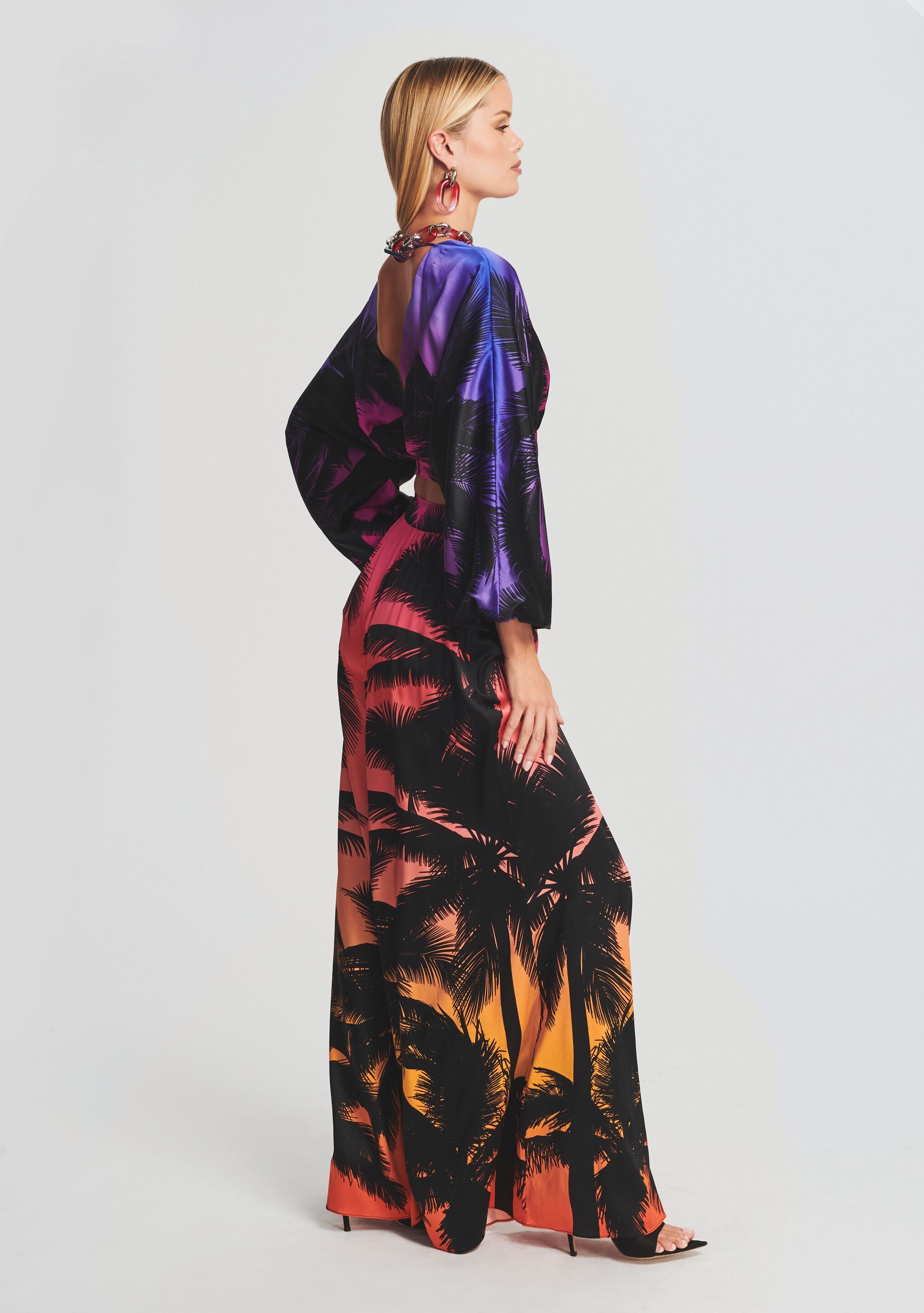 Delia Silk Pant-Sunny Prom