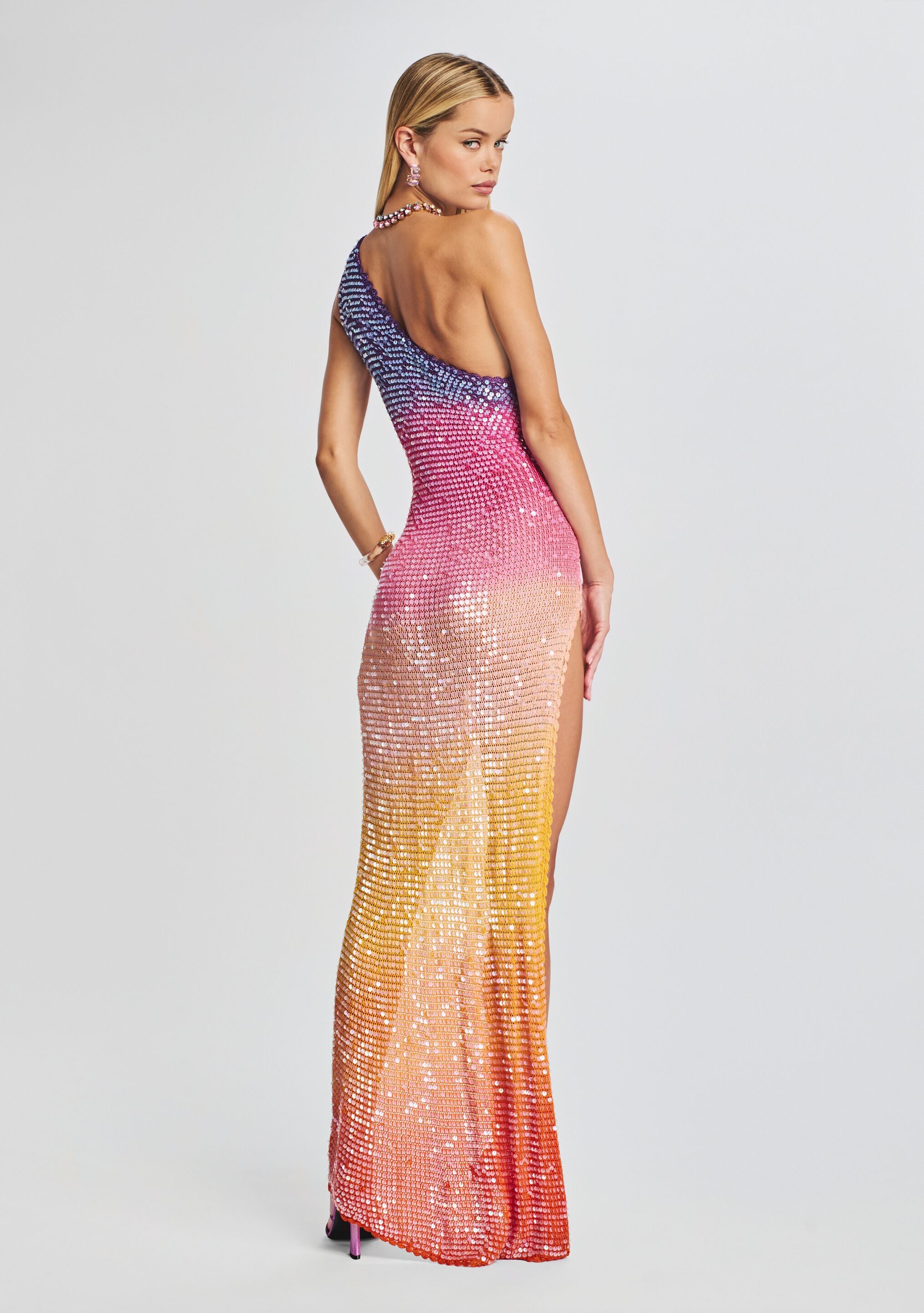 Candice Sequin Crochet Dress-Sunny Prom