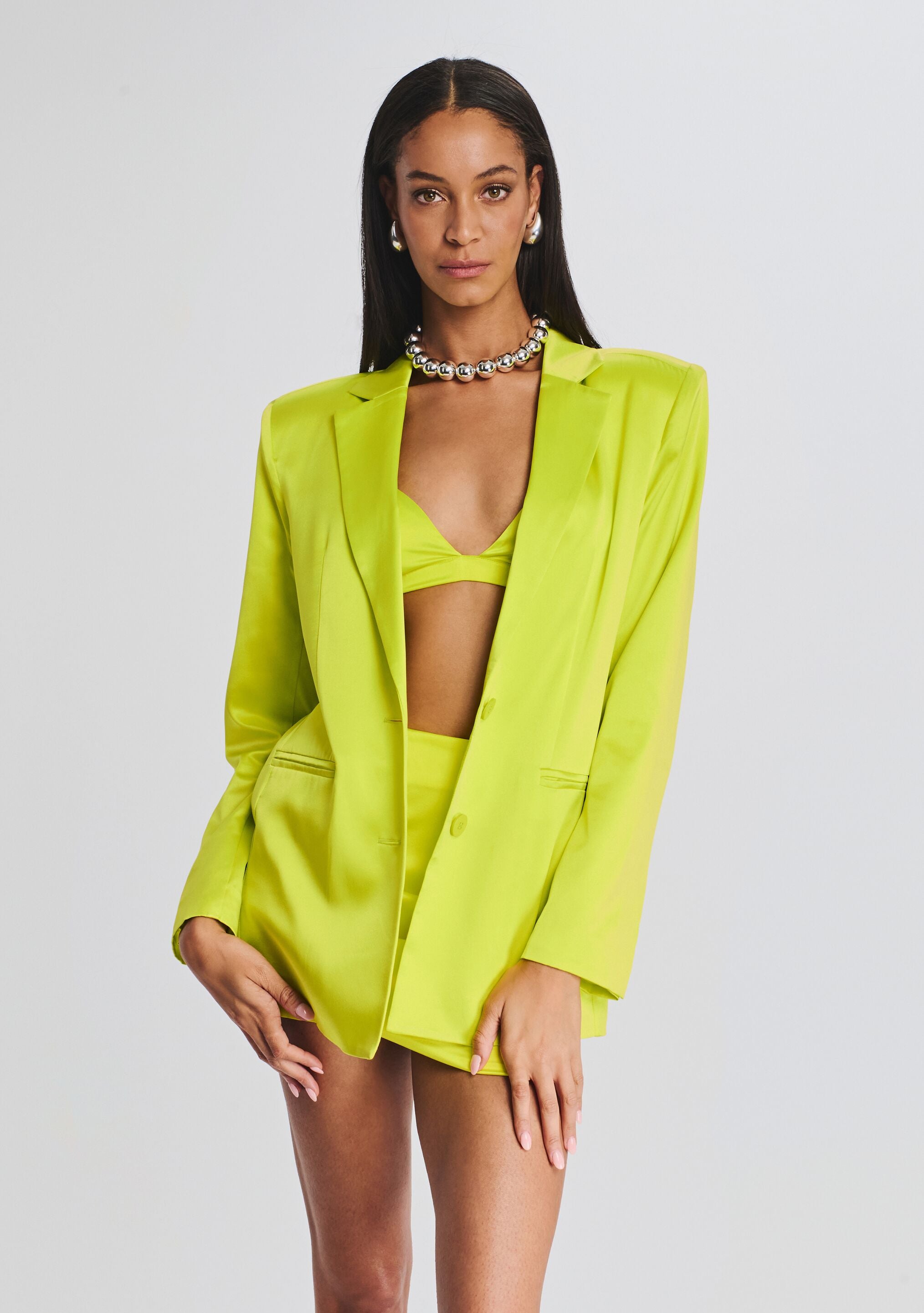 Motlee Silk Blazer-Sunny Prom