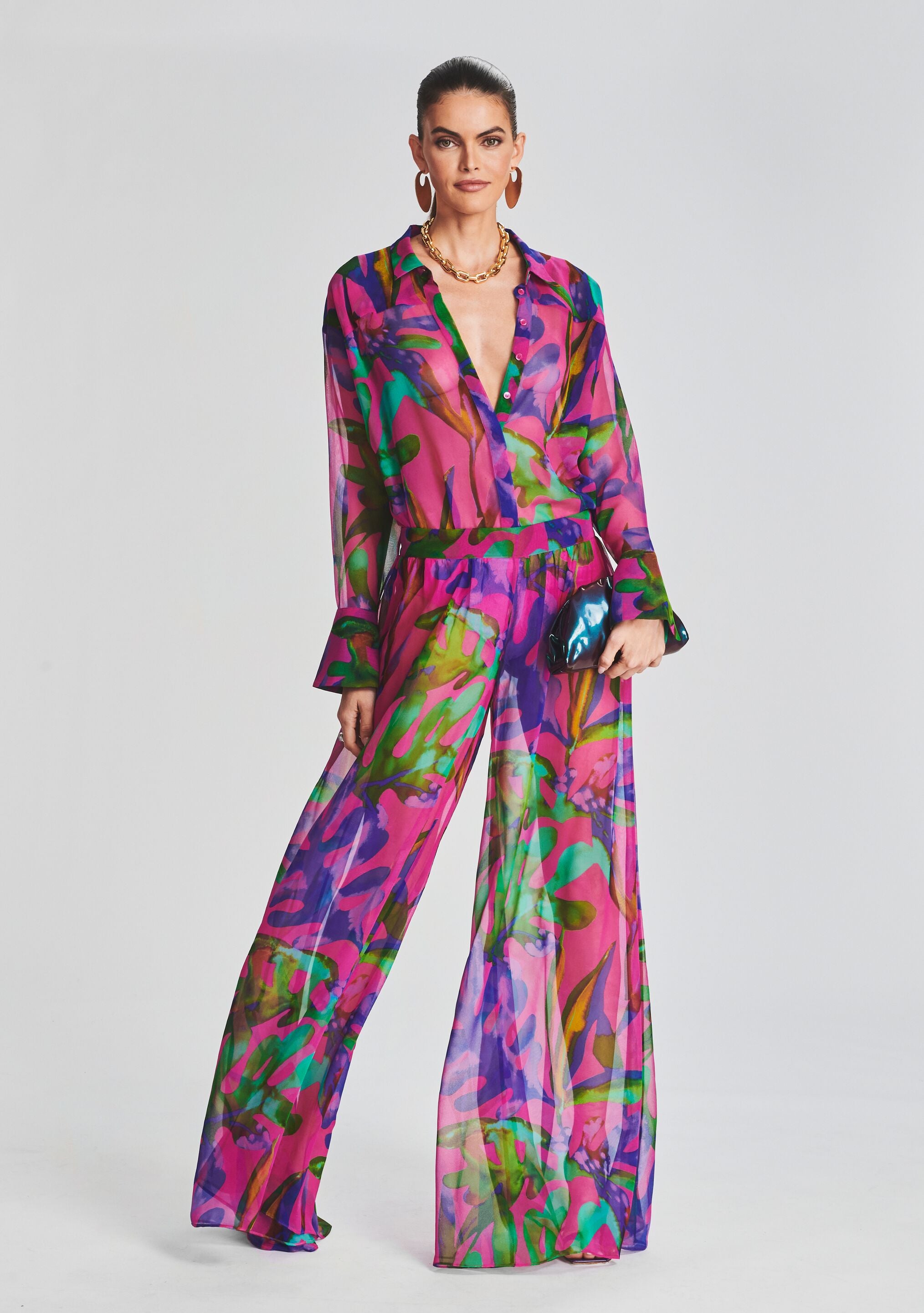 Zeca Silk Chiffon Pant-Sunny Prom