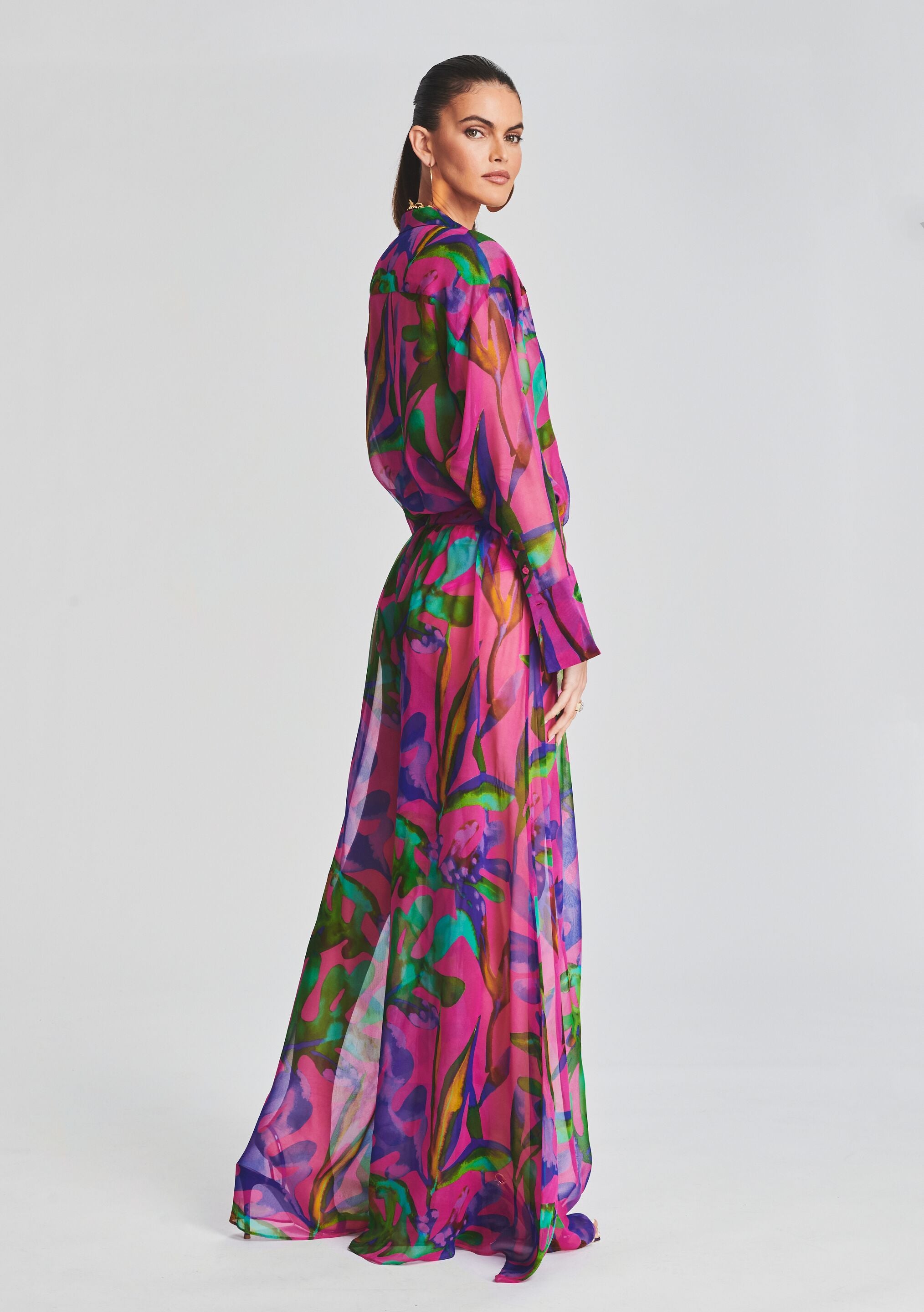 Zeca Silk Chiffon Pant-Sunny Prom