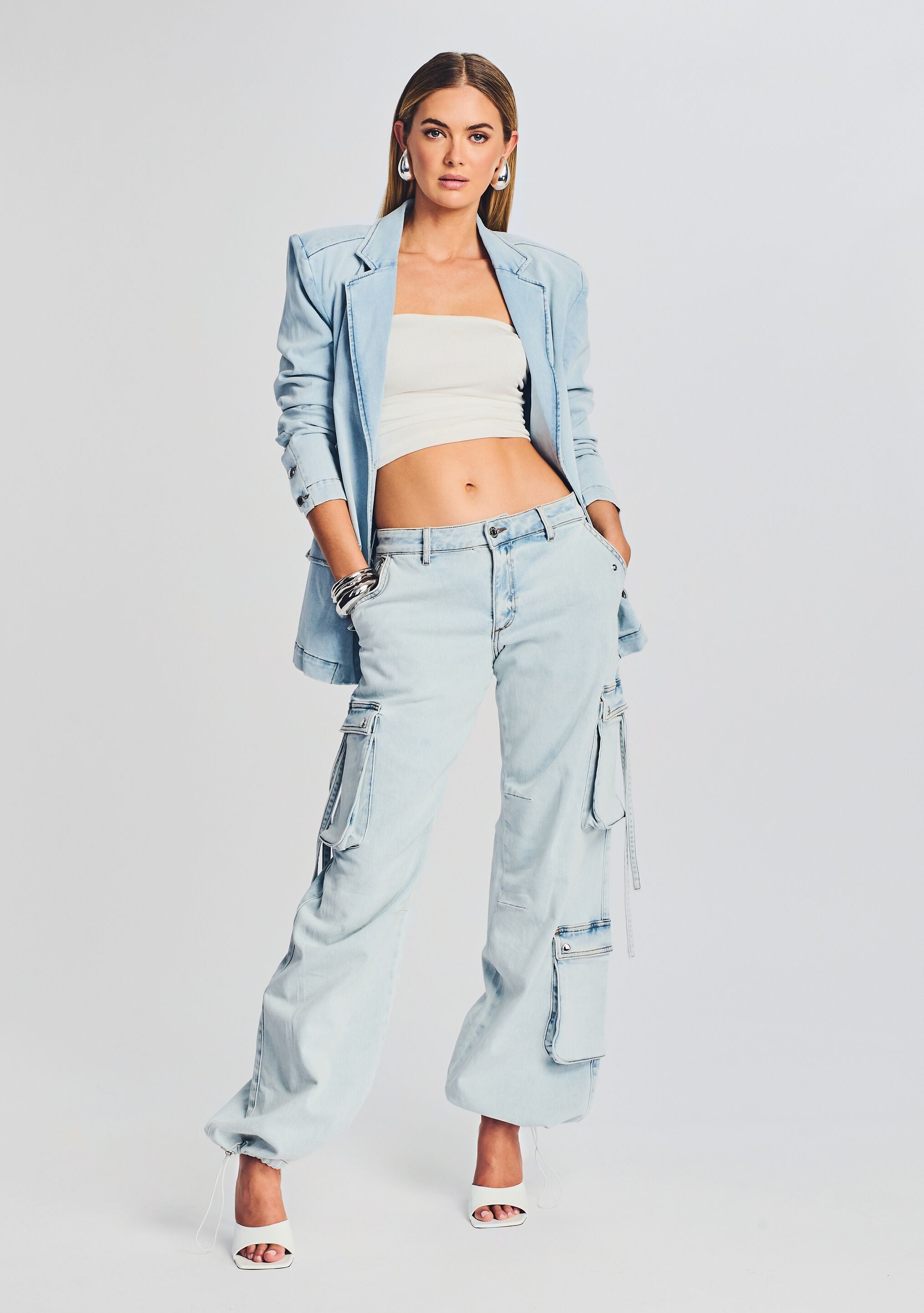 Beckett Denim Blazer-Sunny Prom