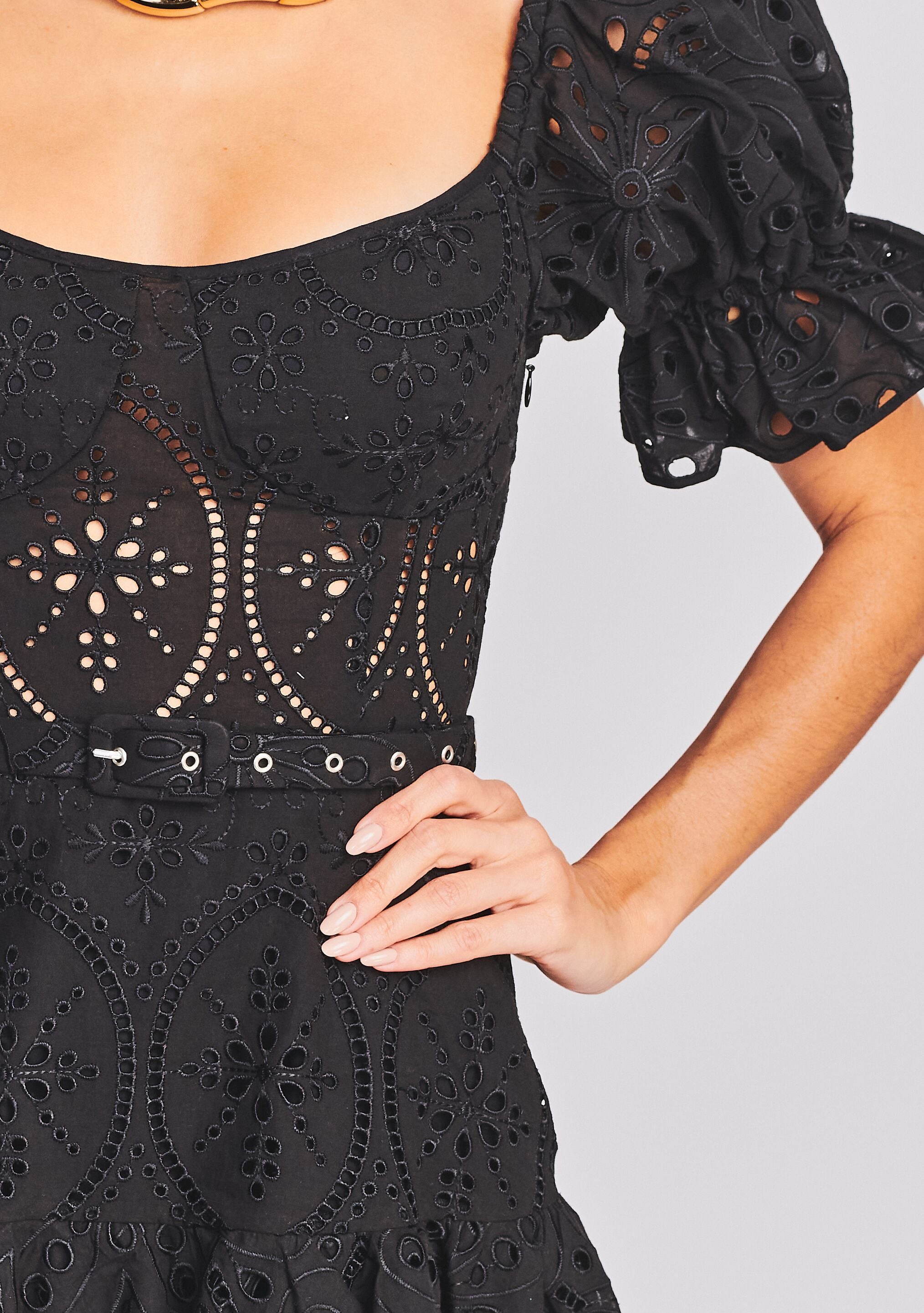 Jean Short Dress-Sunny Prom