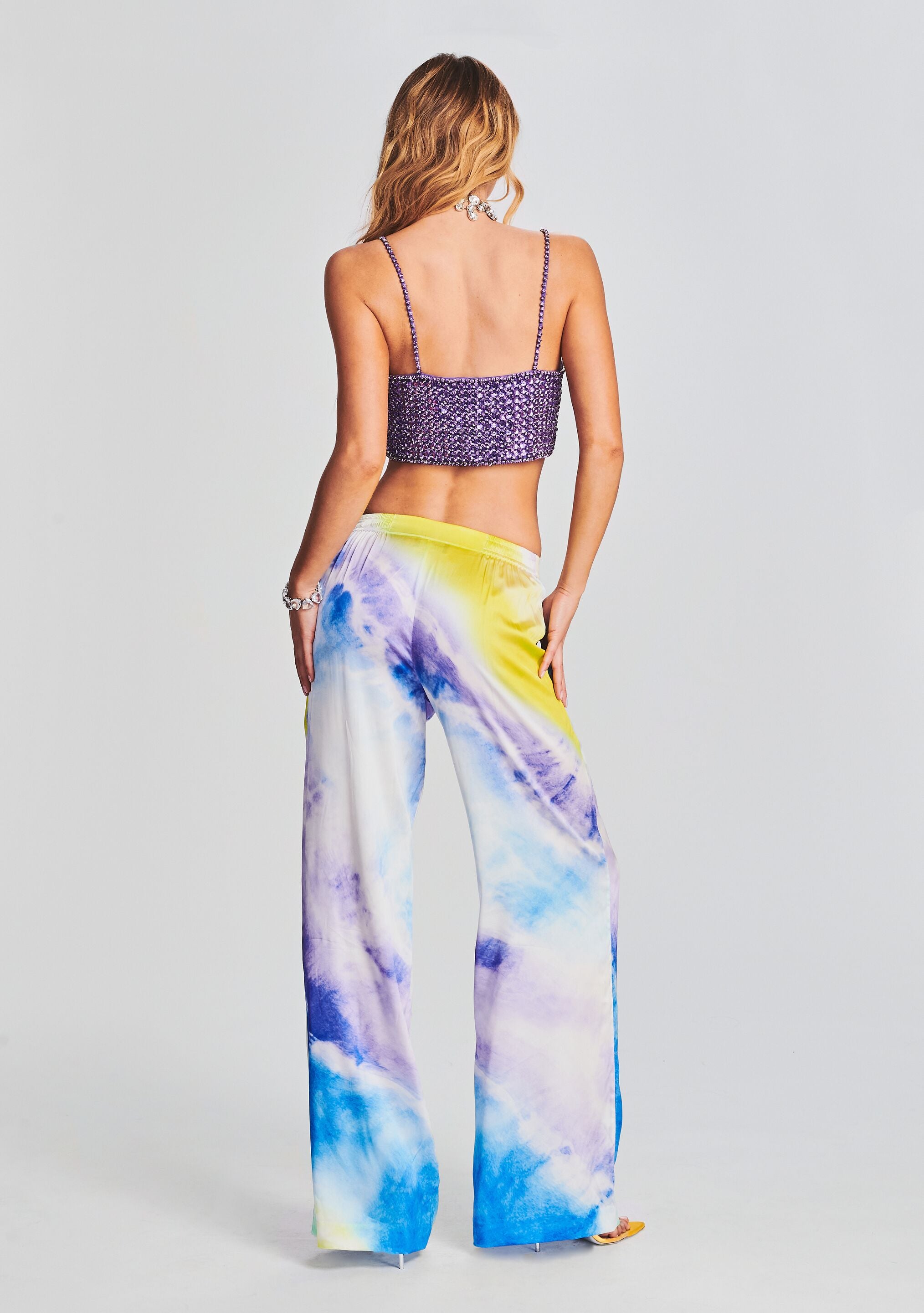 Alden Silk Chiffon Pant-Sunny Prom