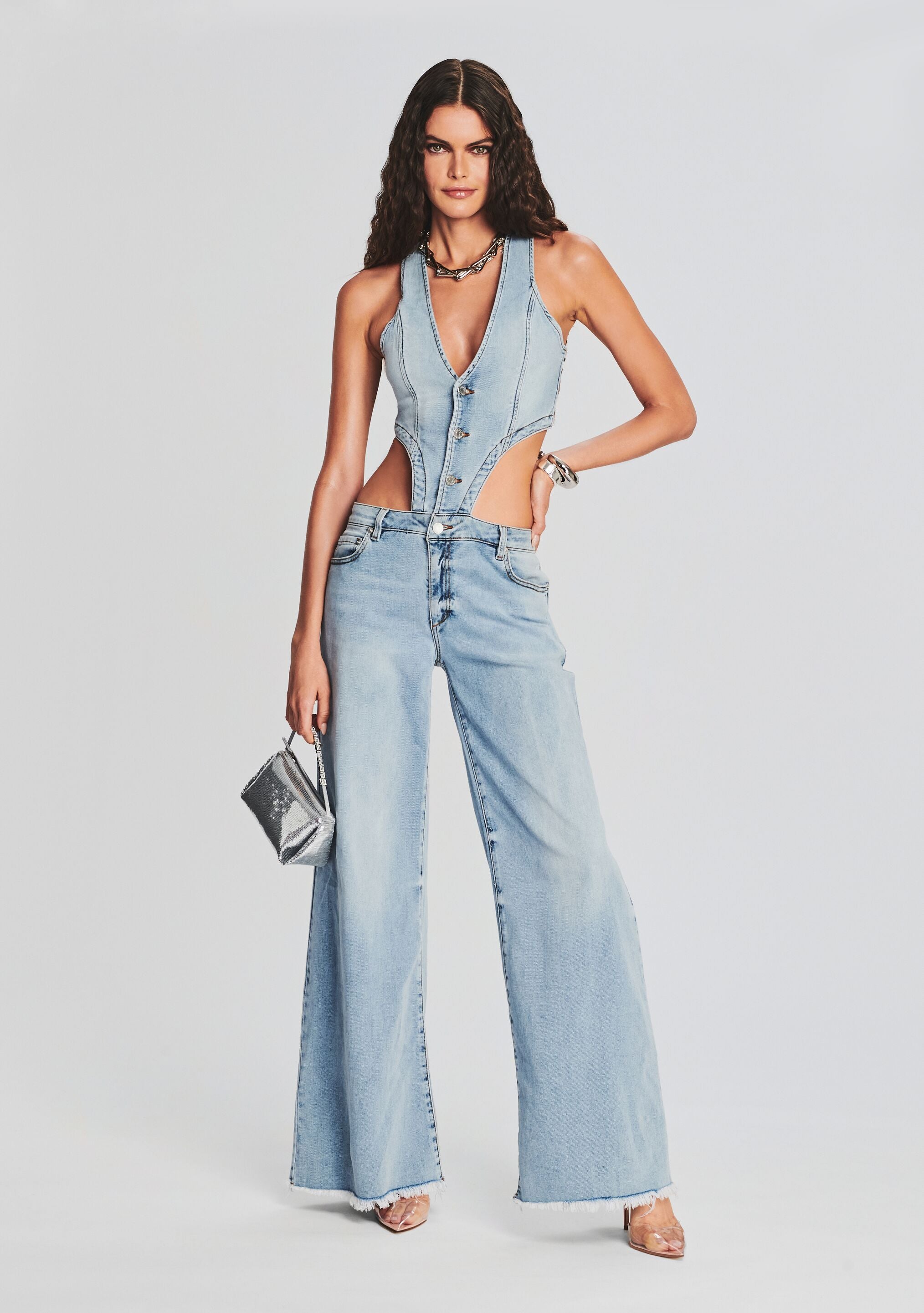 Dallas Denim Jumpsuit-Sunny Prom