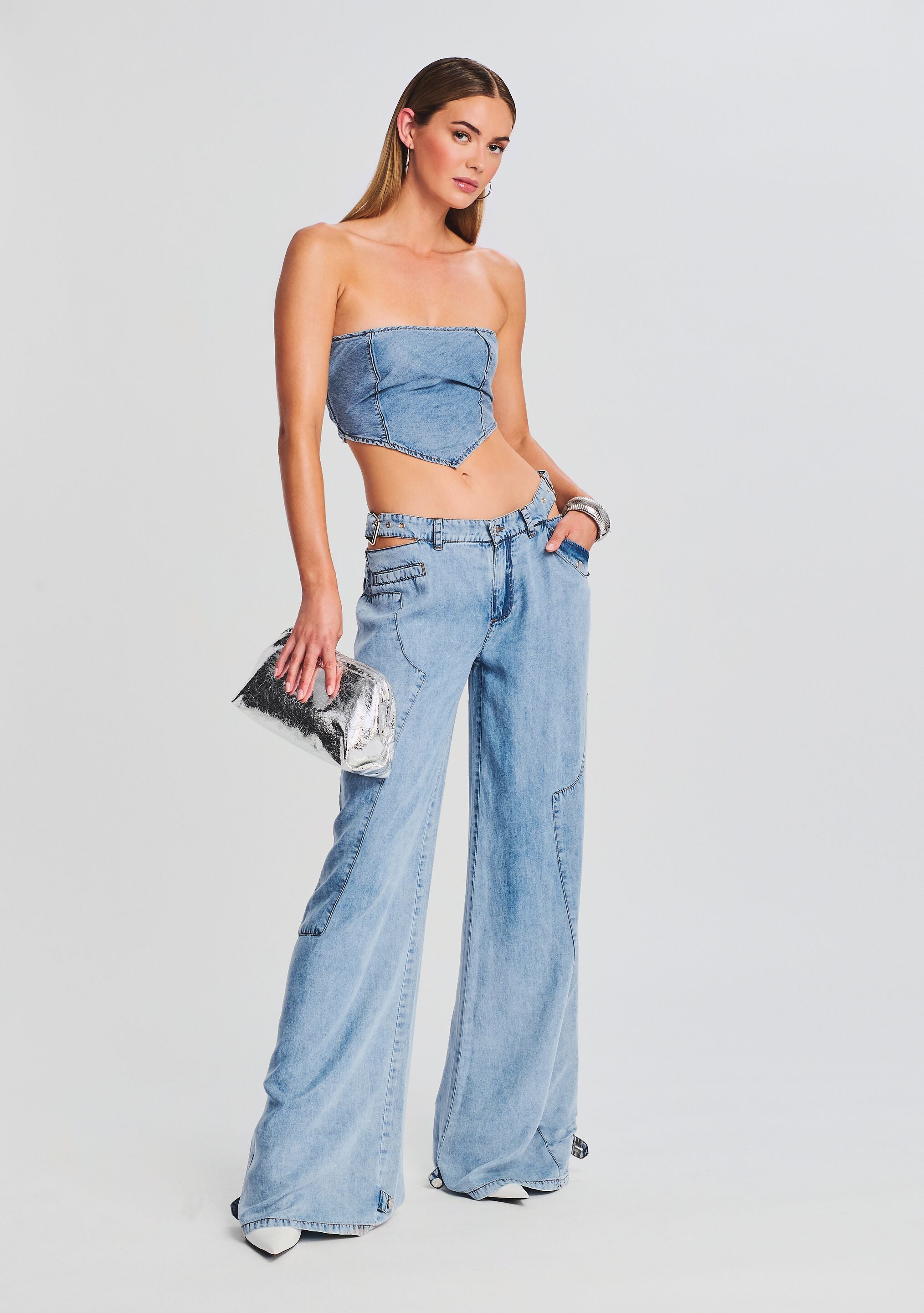 Tate Denim Top-Sunny Prom