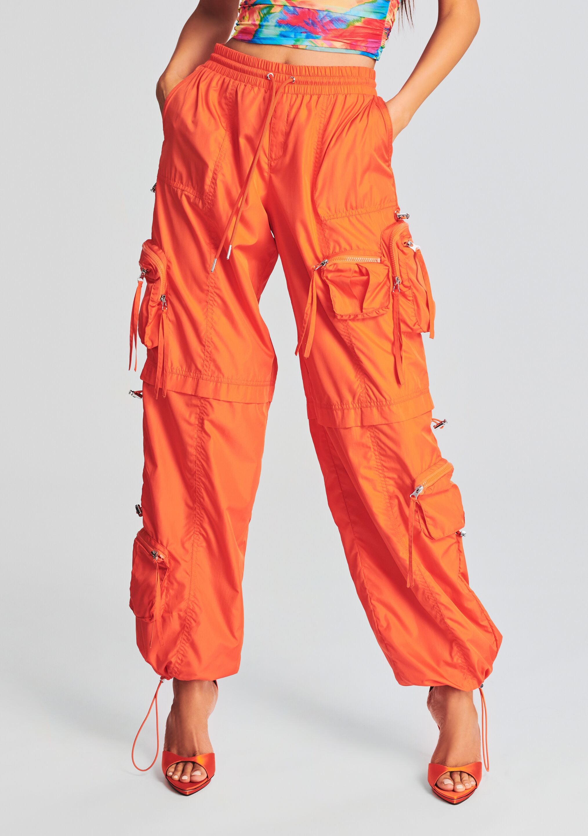 Alba Ruched Cargo Pant-Sunny Prom
