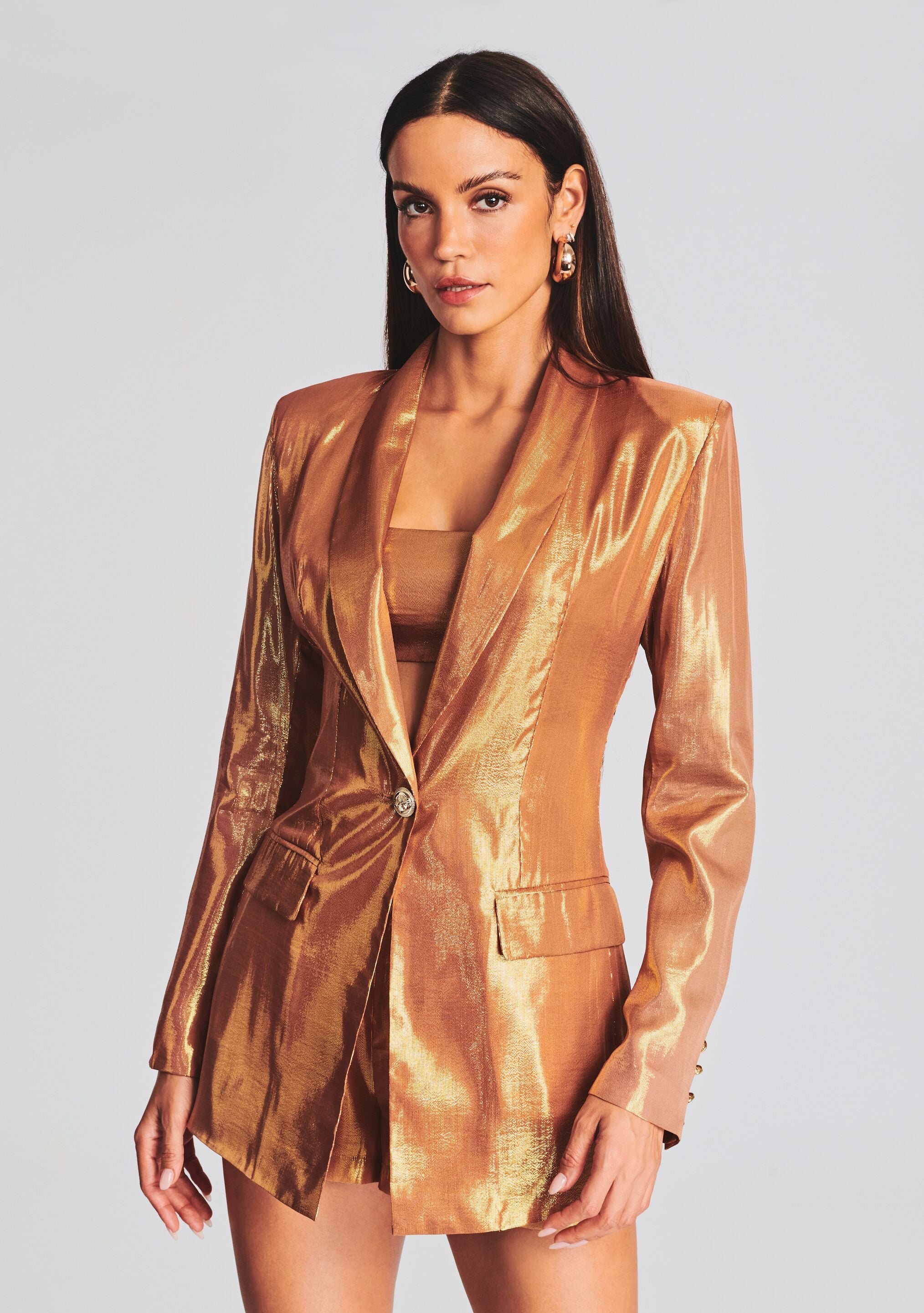 Killy Silk Chiffon Blazer-Sunny Prom