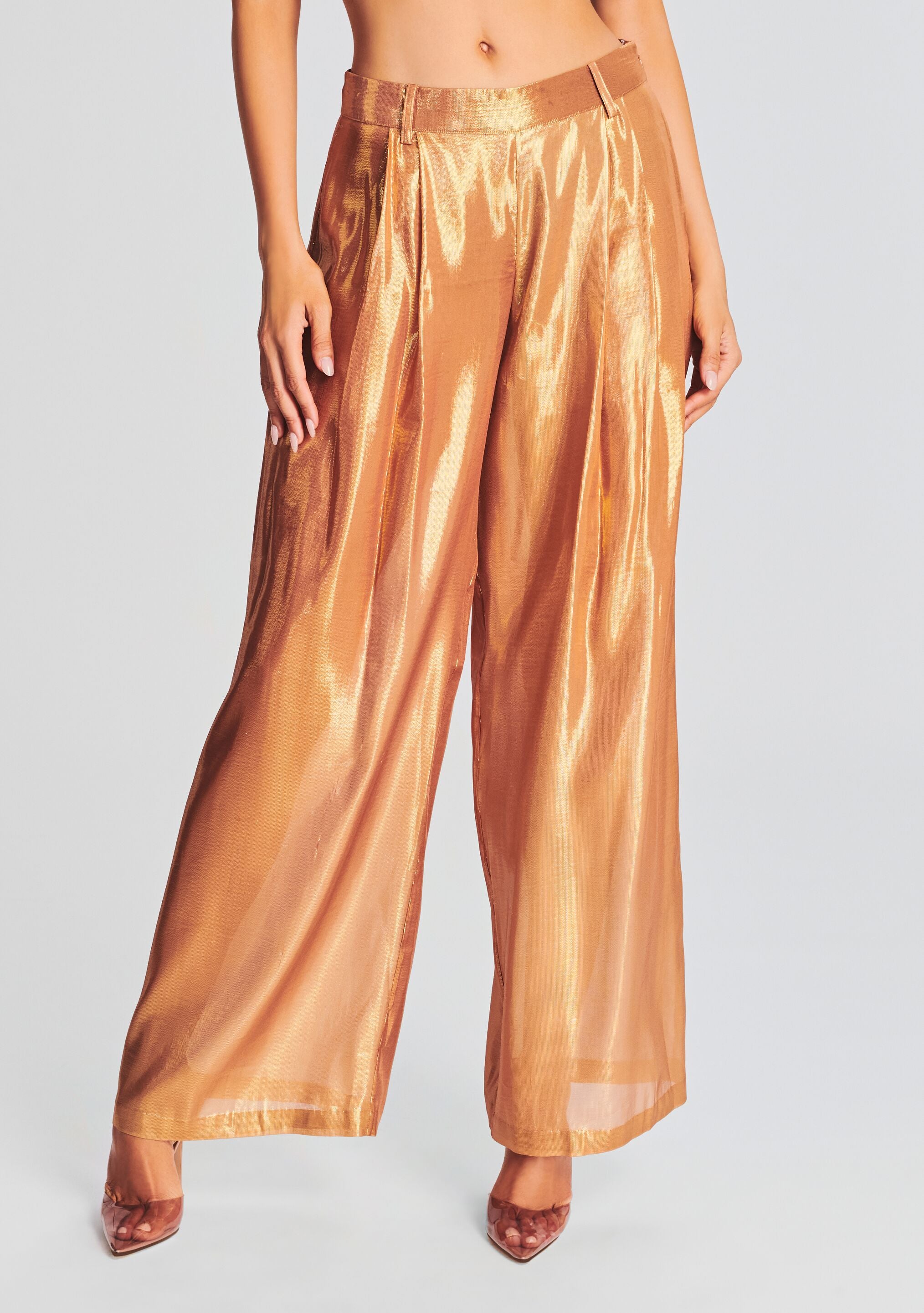 Arista Silk Chiffon Pant-Sunny Prom