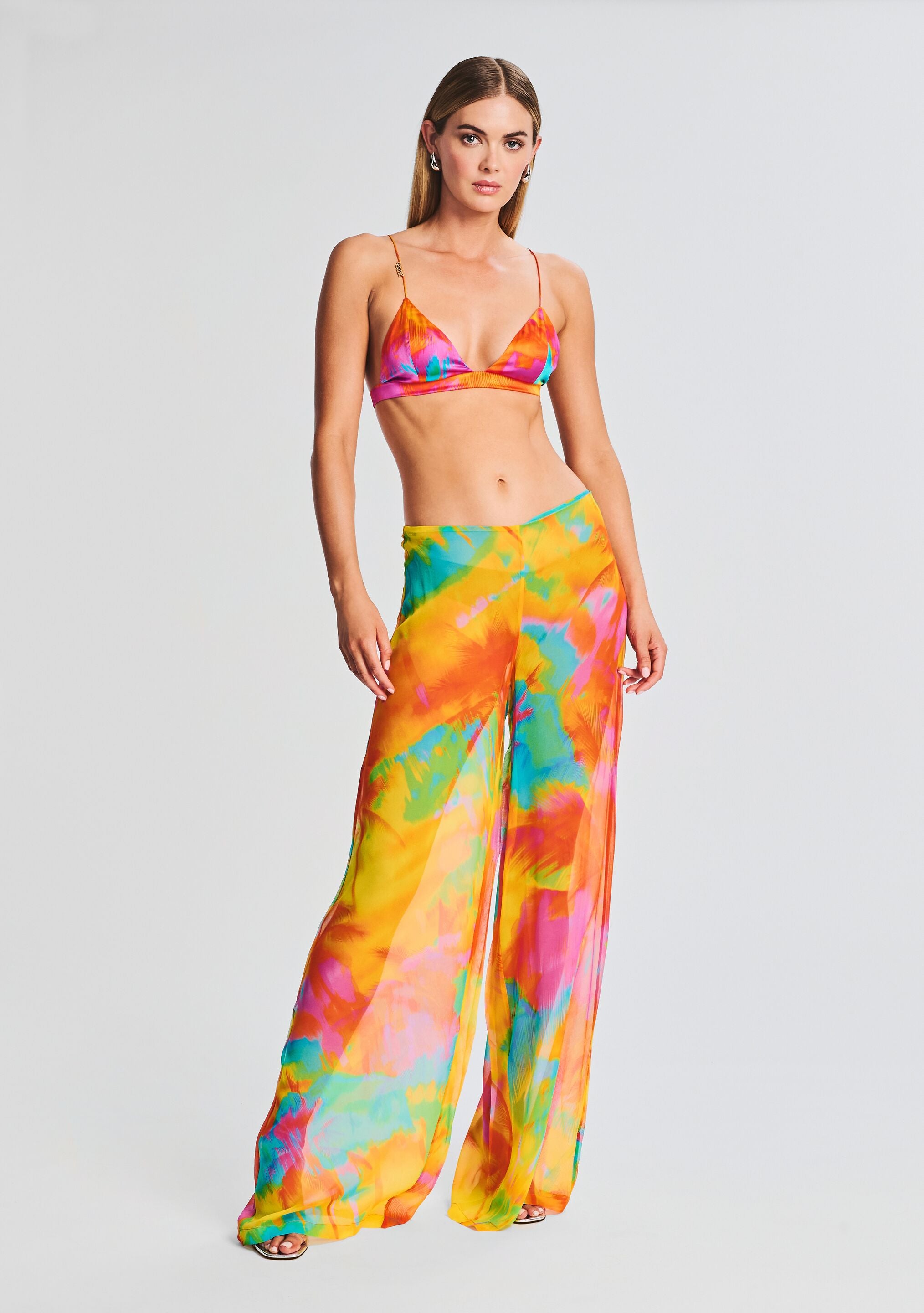 Mika Silk Chiffon Pant-Sunny Prom