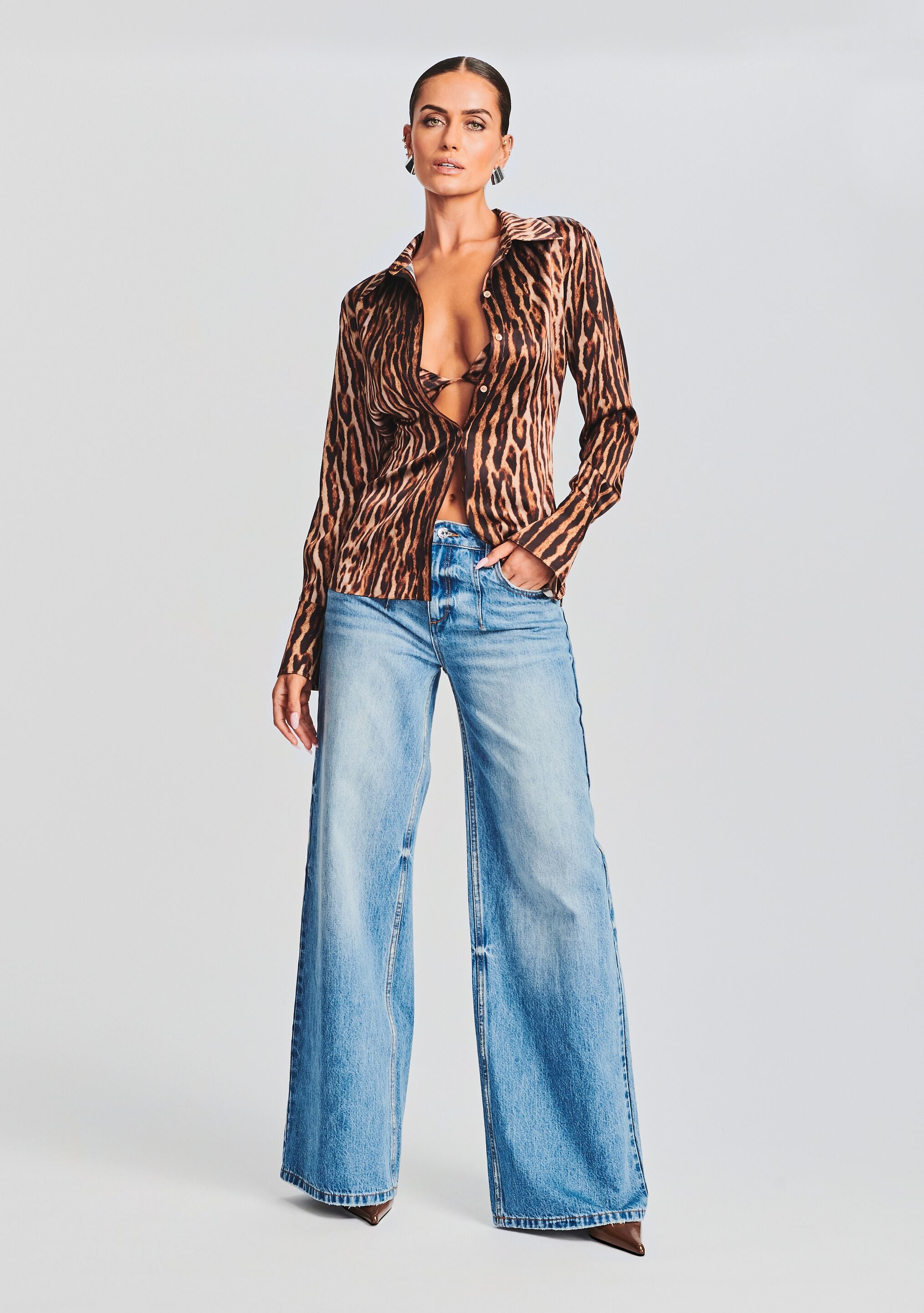 Olsen Silk Top-Sunny Prom