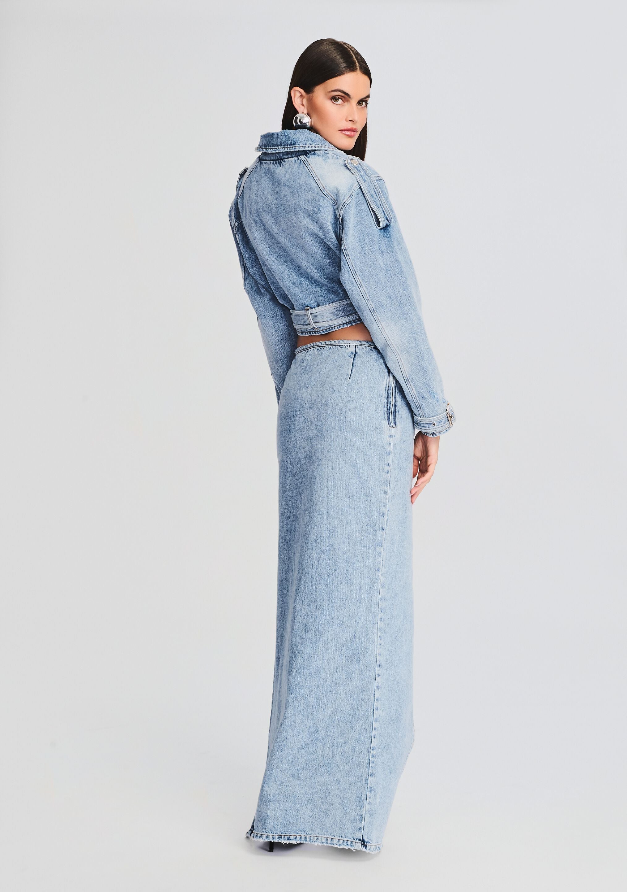 Zahlia Denim Skirt-Sunny Prom