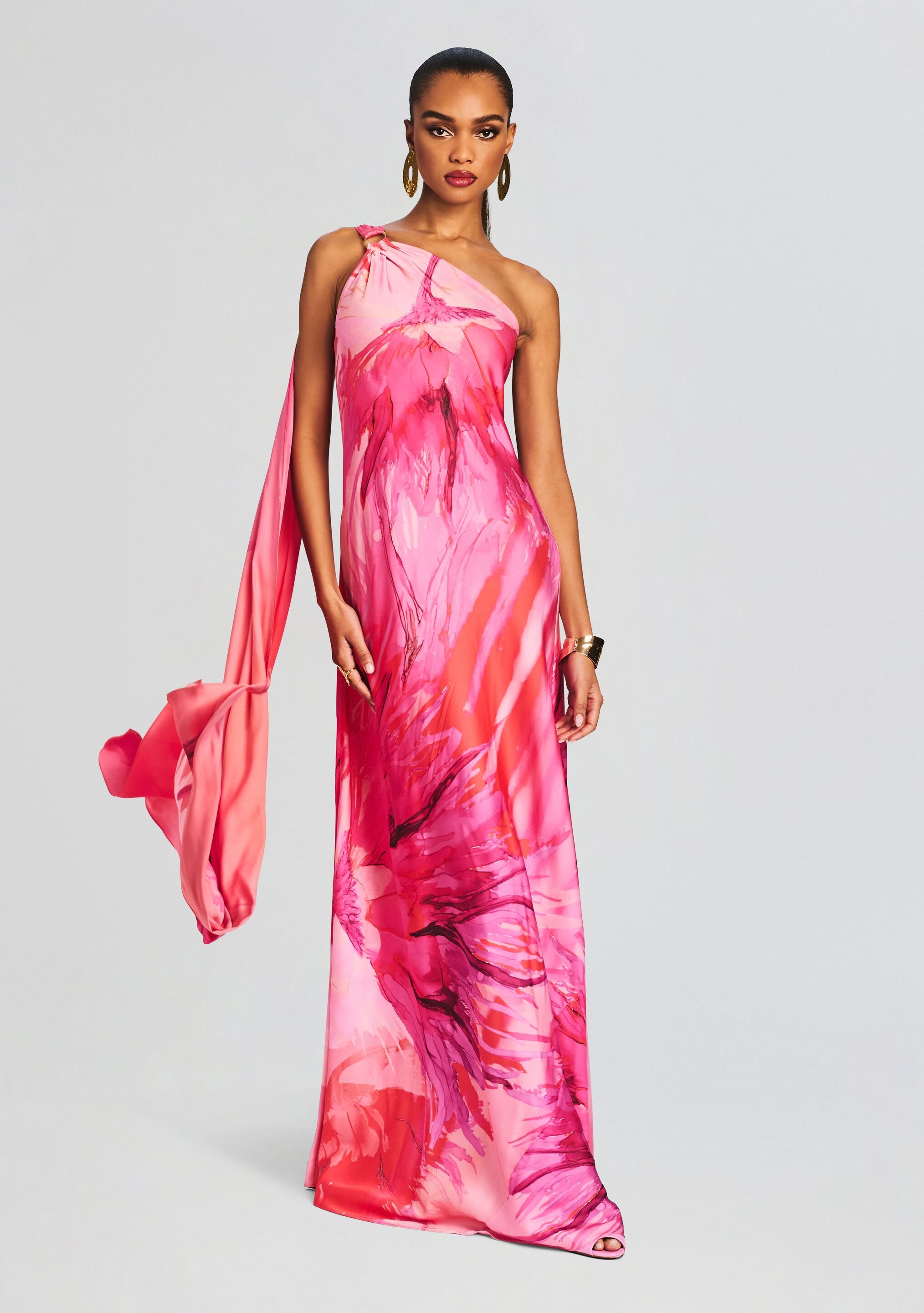 Abira One Shoulder Long Dress-Sunny Prom