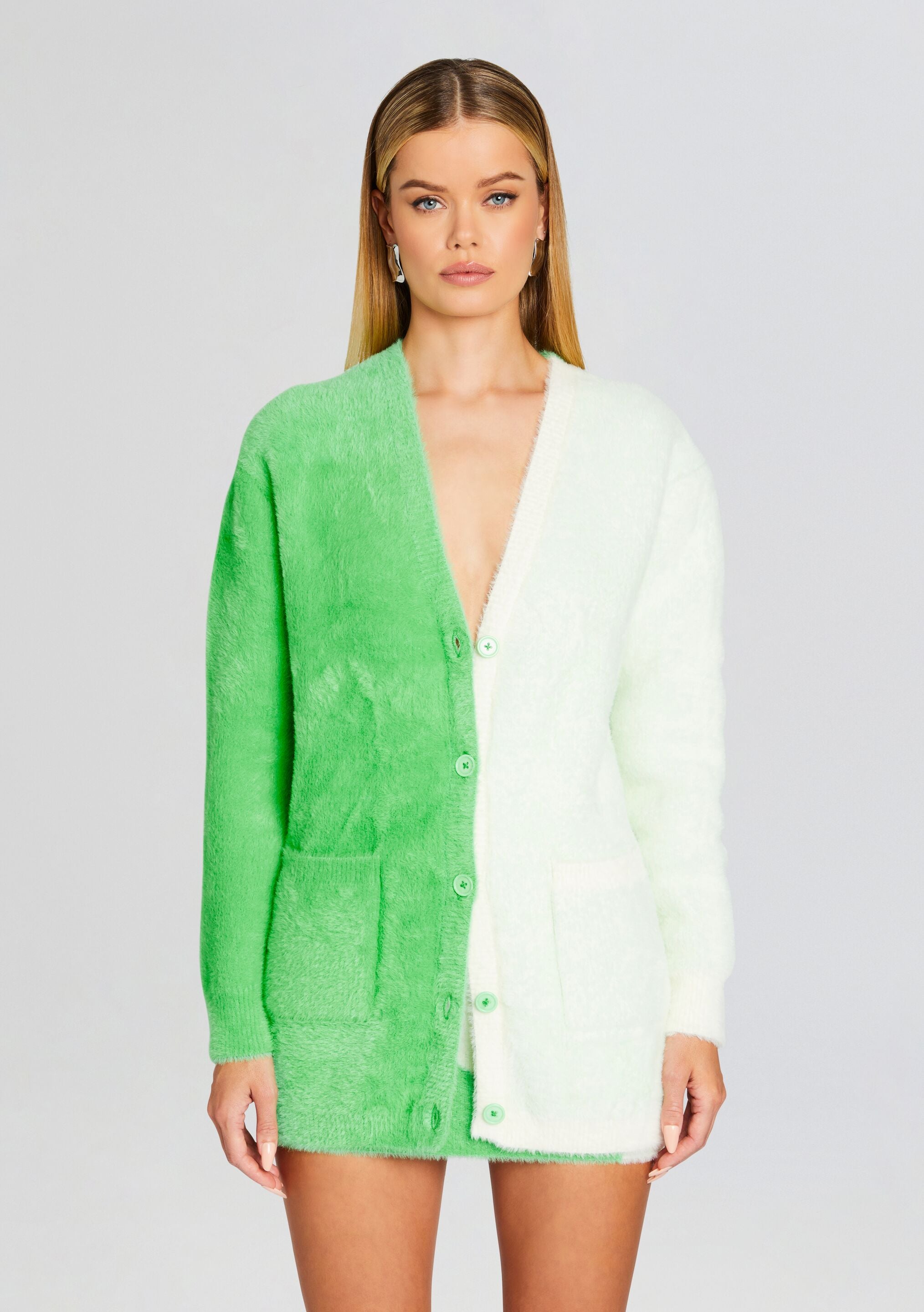 Pepper Fuzzy Cardigan-Sunny Prom