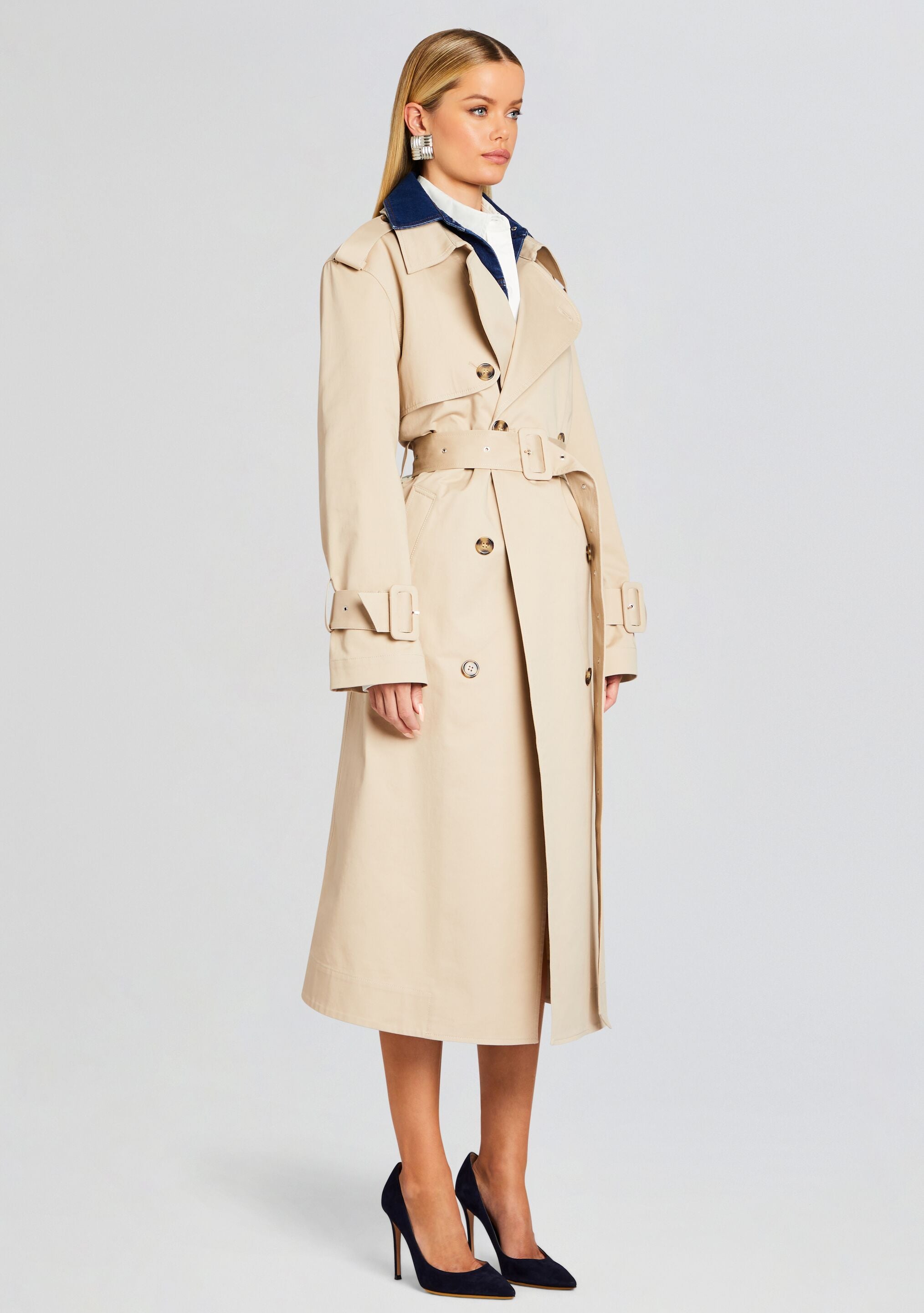 York Convertible Trench Coat-Sunny Prom