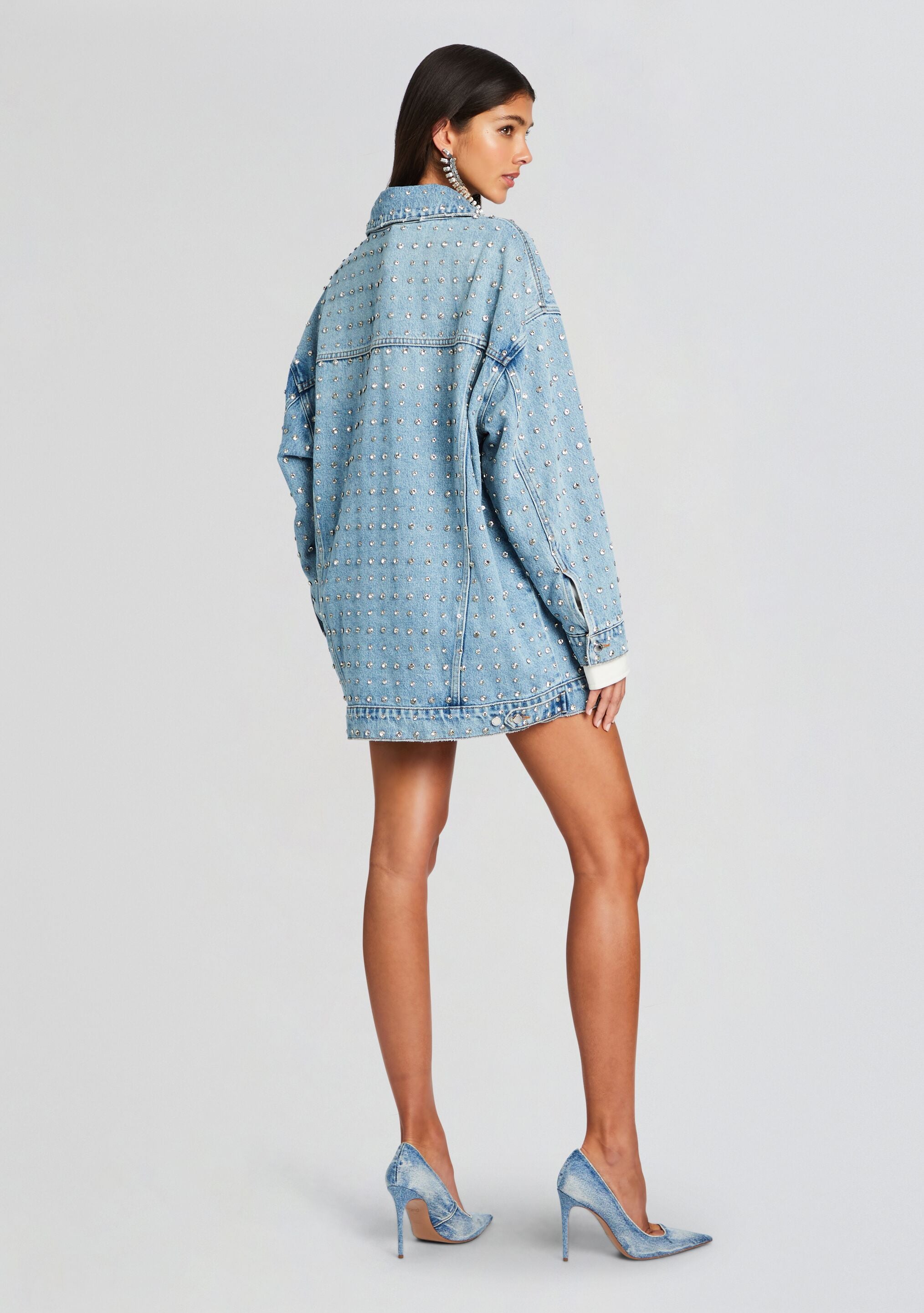Ace Embellished Denim Jacket-Sunny Prom