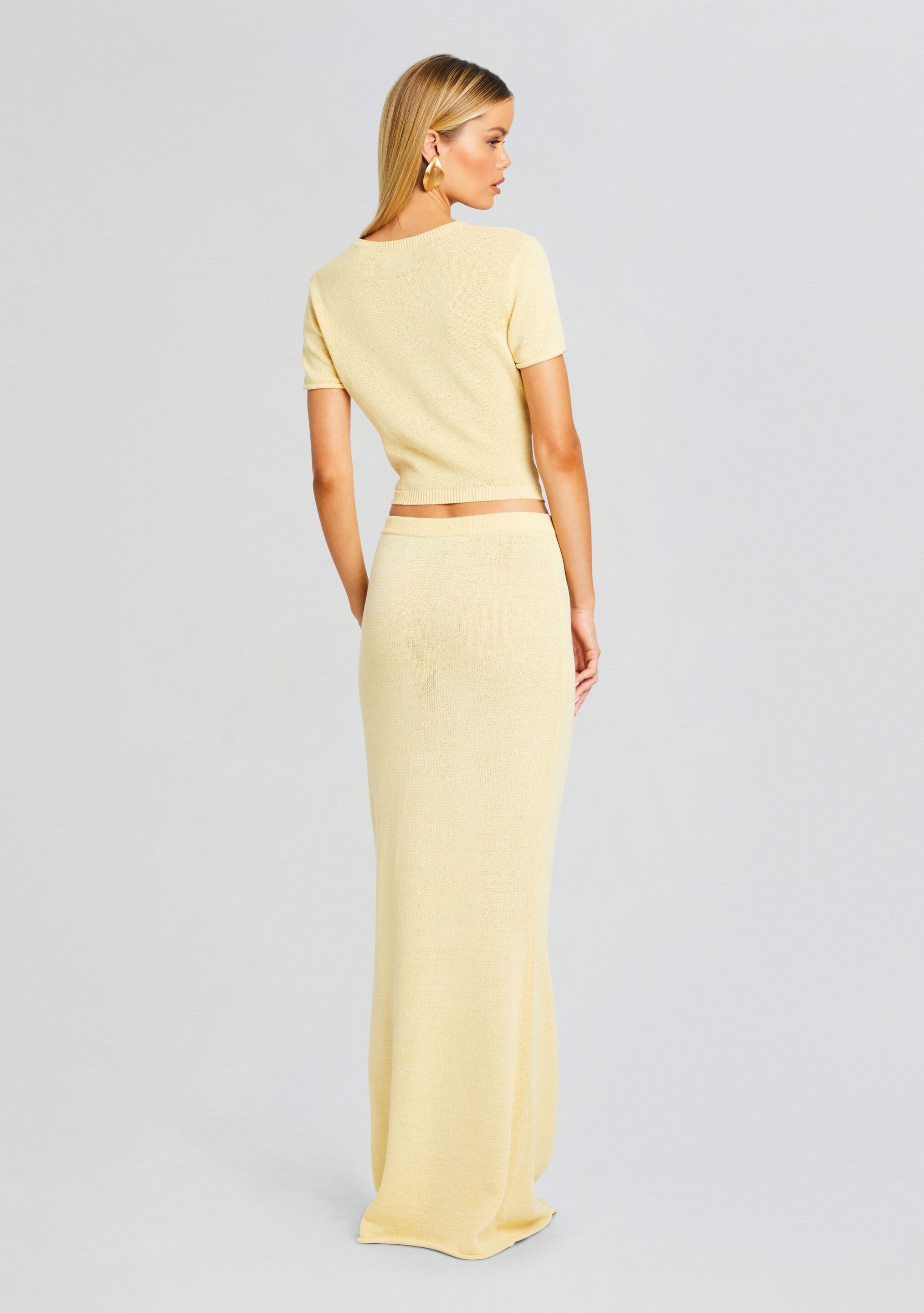 Clare Knit Baby Tee-Sunny Prom