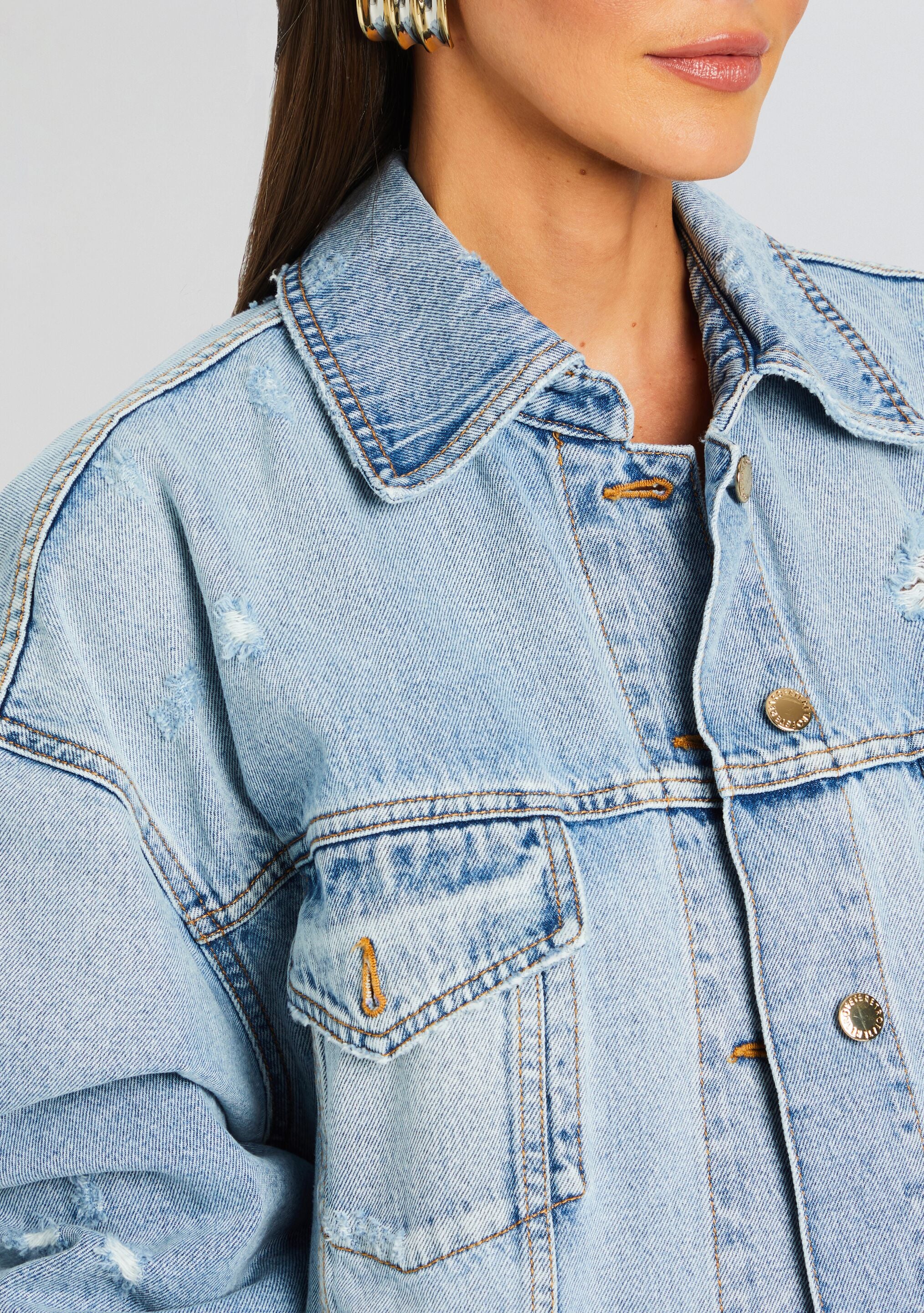 Lizzie Denim Jacket-Sunny Prom