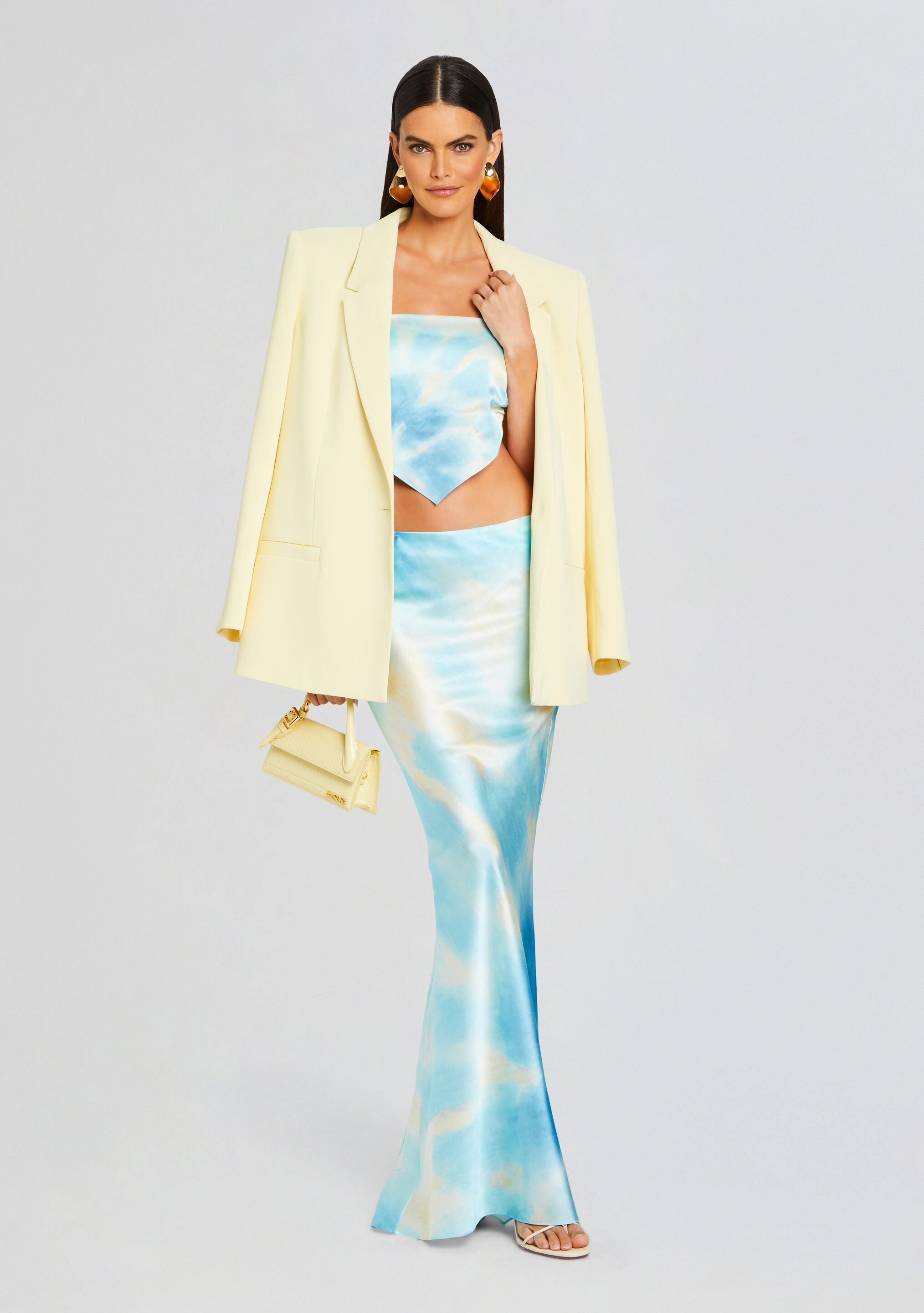 Natalia Silk Scarf Top-Sunny Prom
