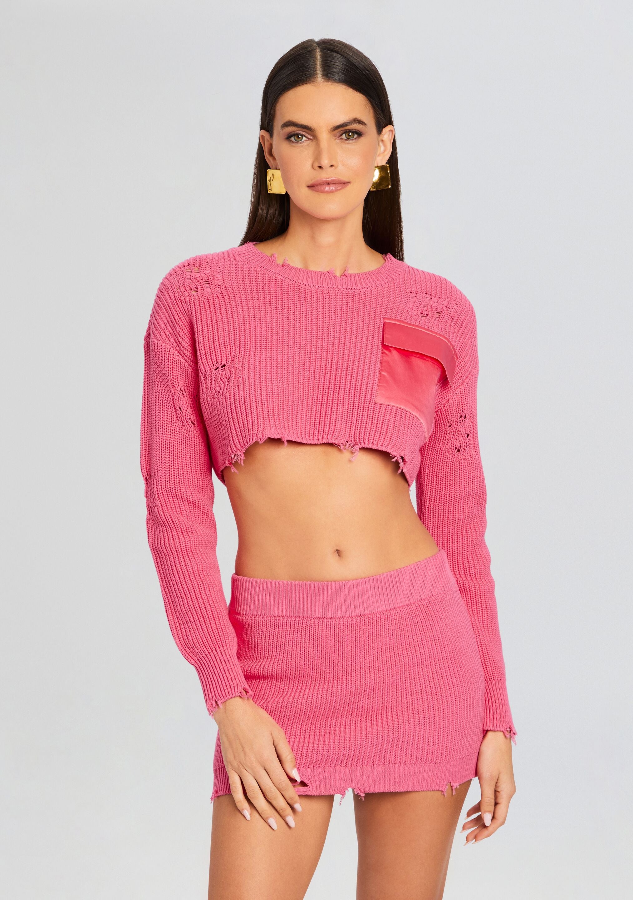 Cropped Devin Sweater-Sunny Prom