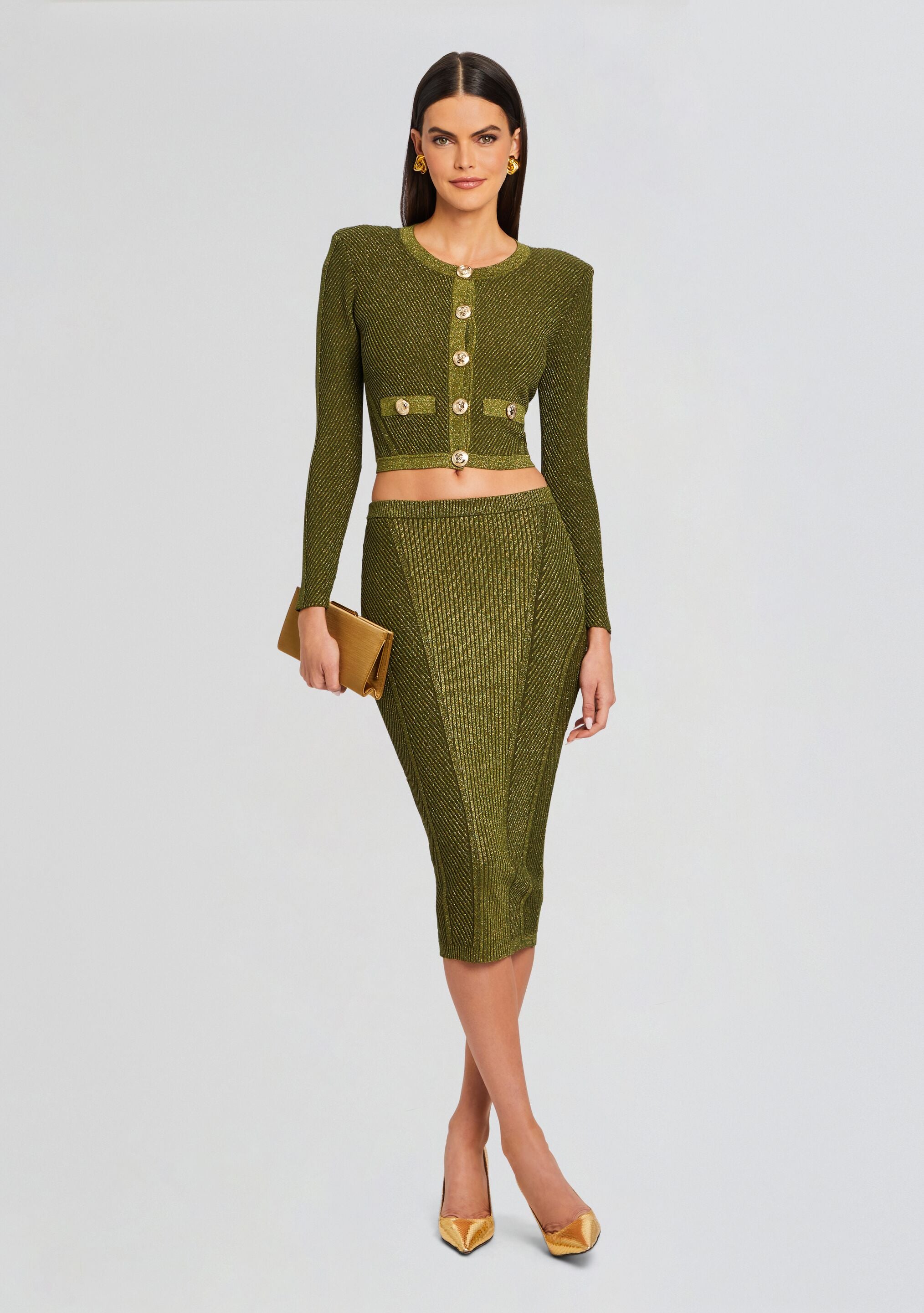 Posie Rib Knit Skirt-Sunny Prom