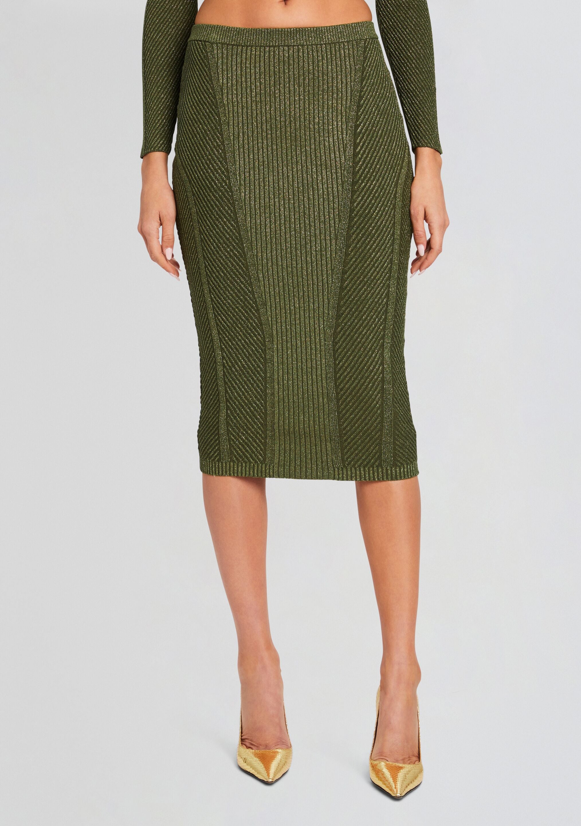 Posie Rib Knit Skirt-Sunny Prom