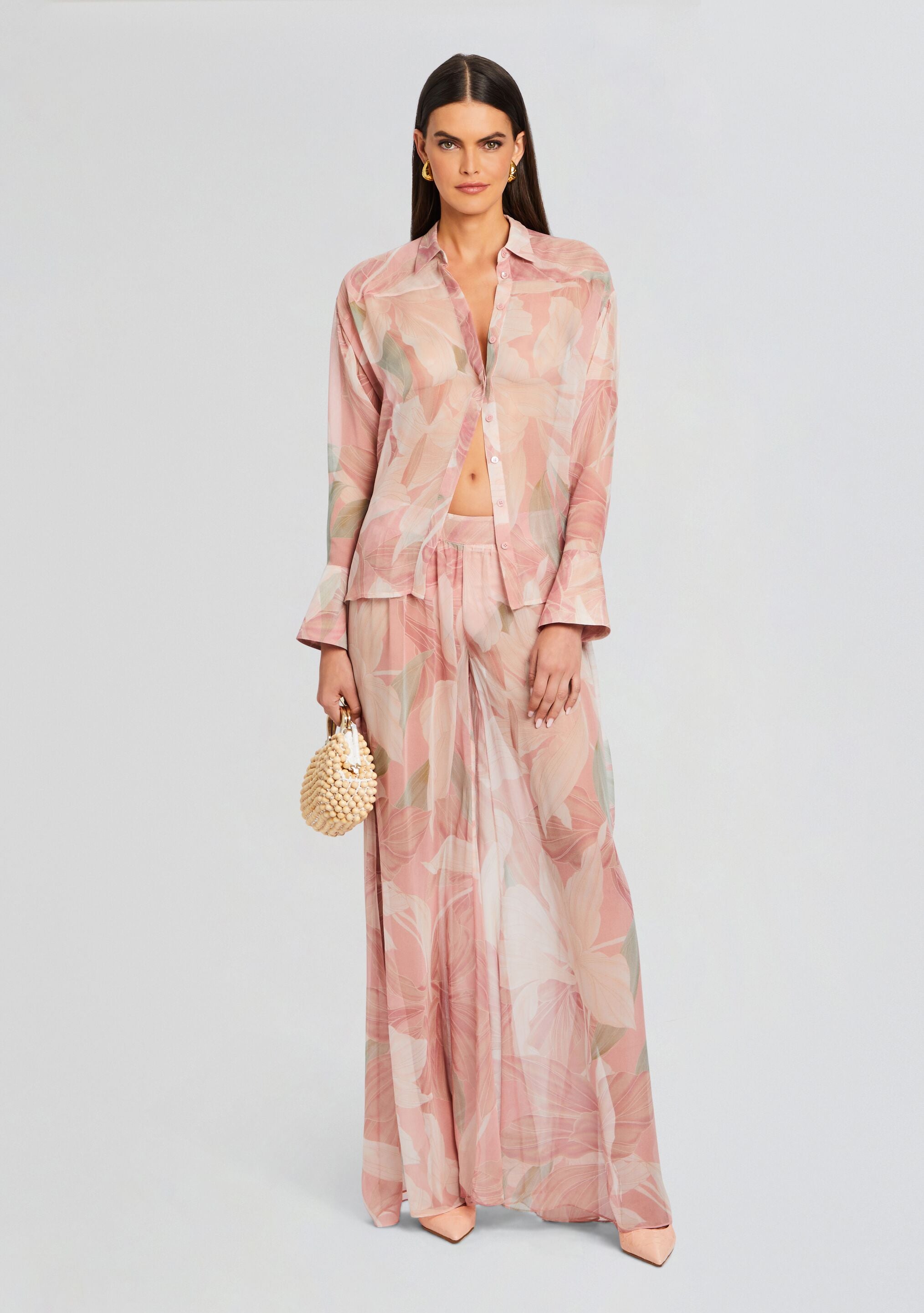 Zeca Silk Chiffon Pant-Sunny Prom