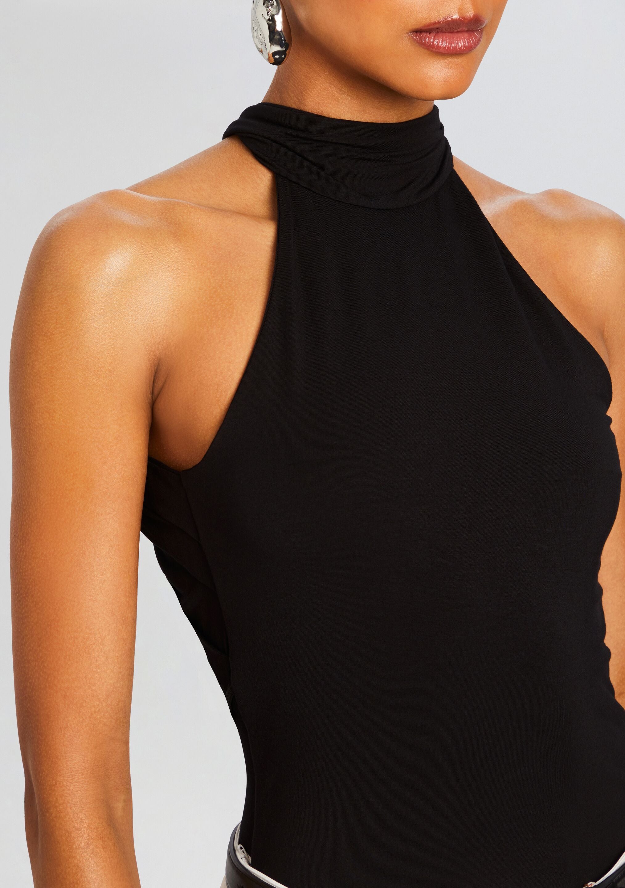 Bamboo High Neck Bodysuit-Sunny Prom