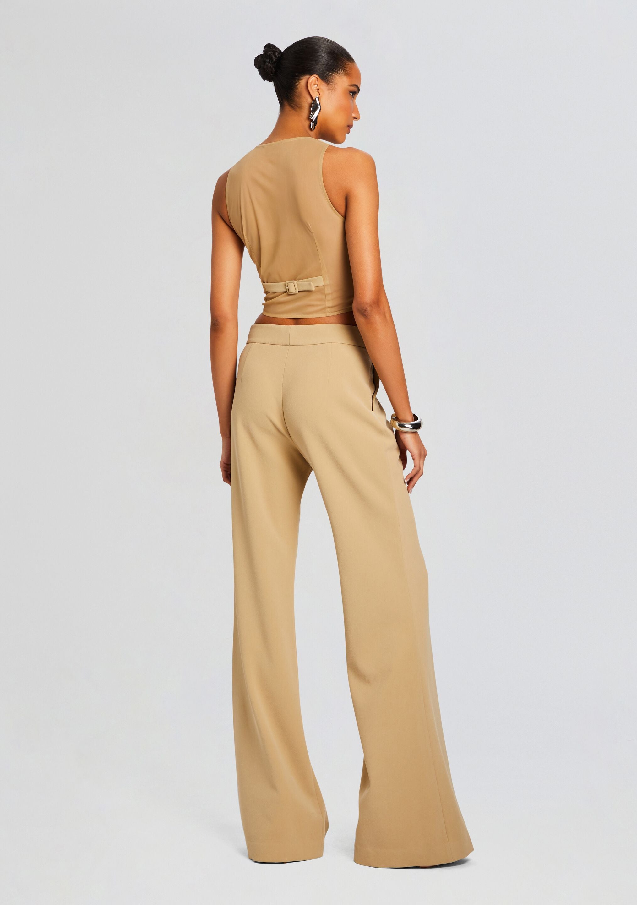 Pin Tuck Palazzo Pant-Sunny Prom