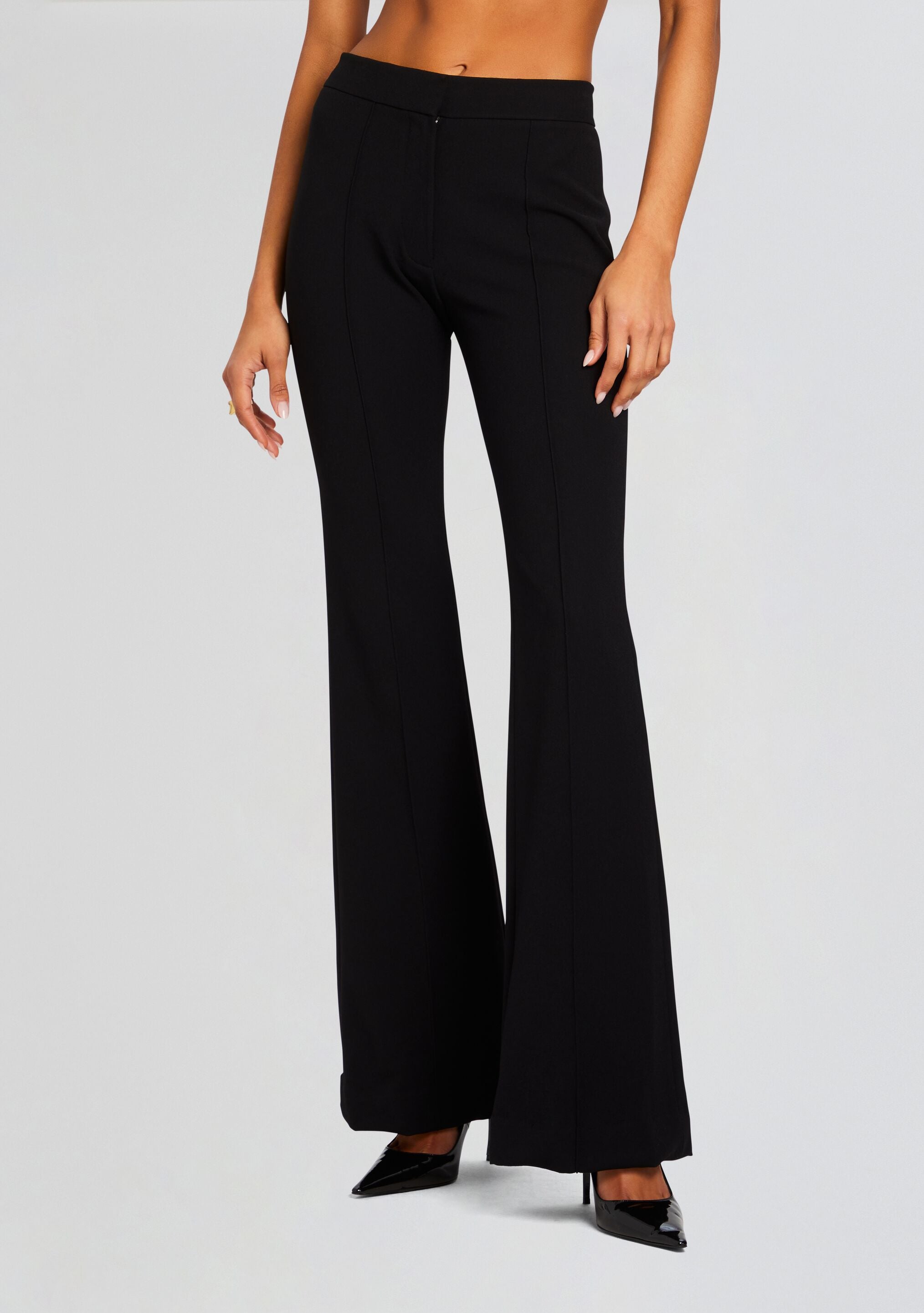 Lizzy Low Rise Flared Trousers-Sunny Prom