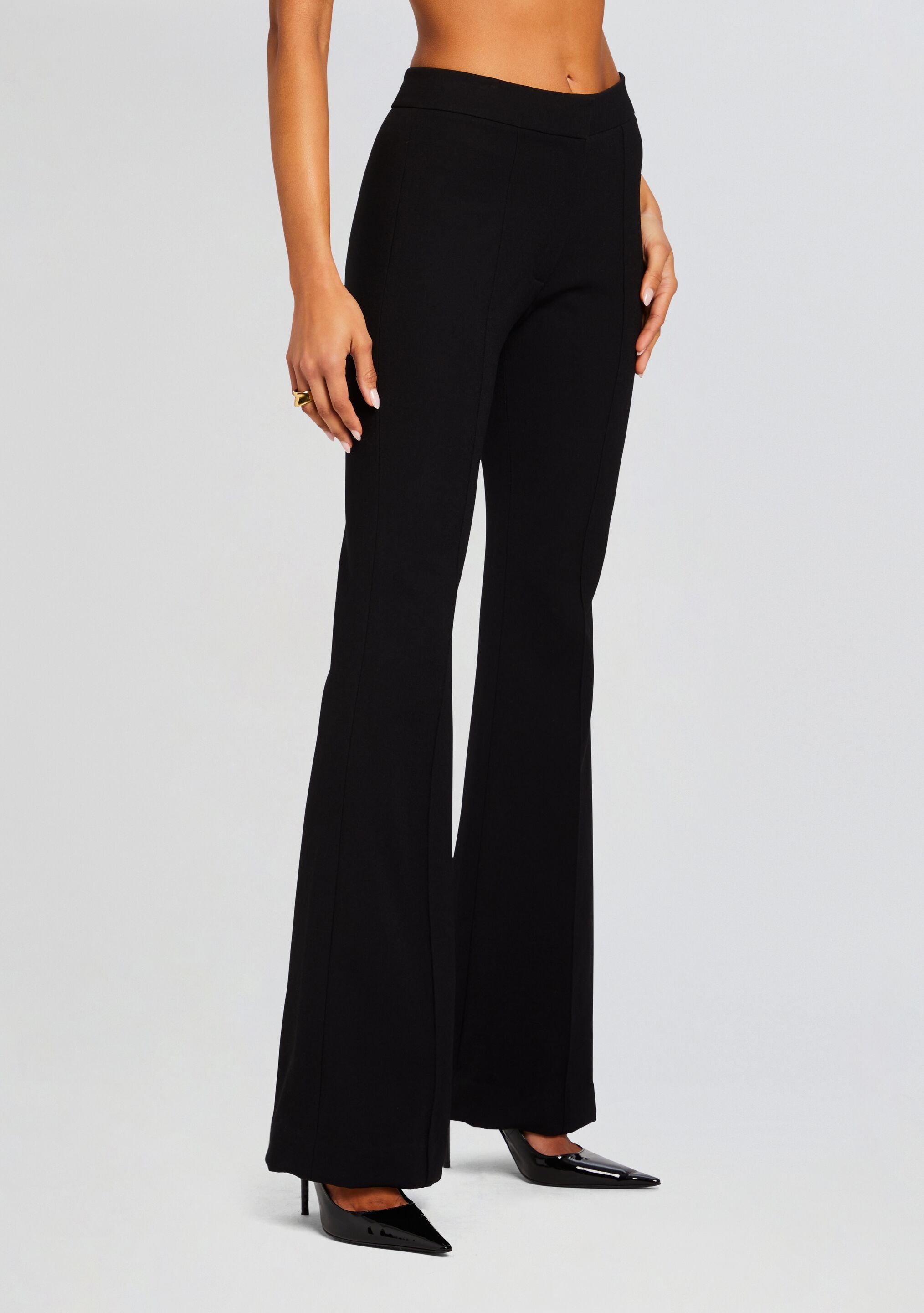 Lizzy Low Rise Flared Trousers-Sunny Prom