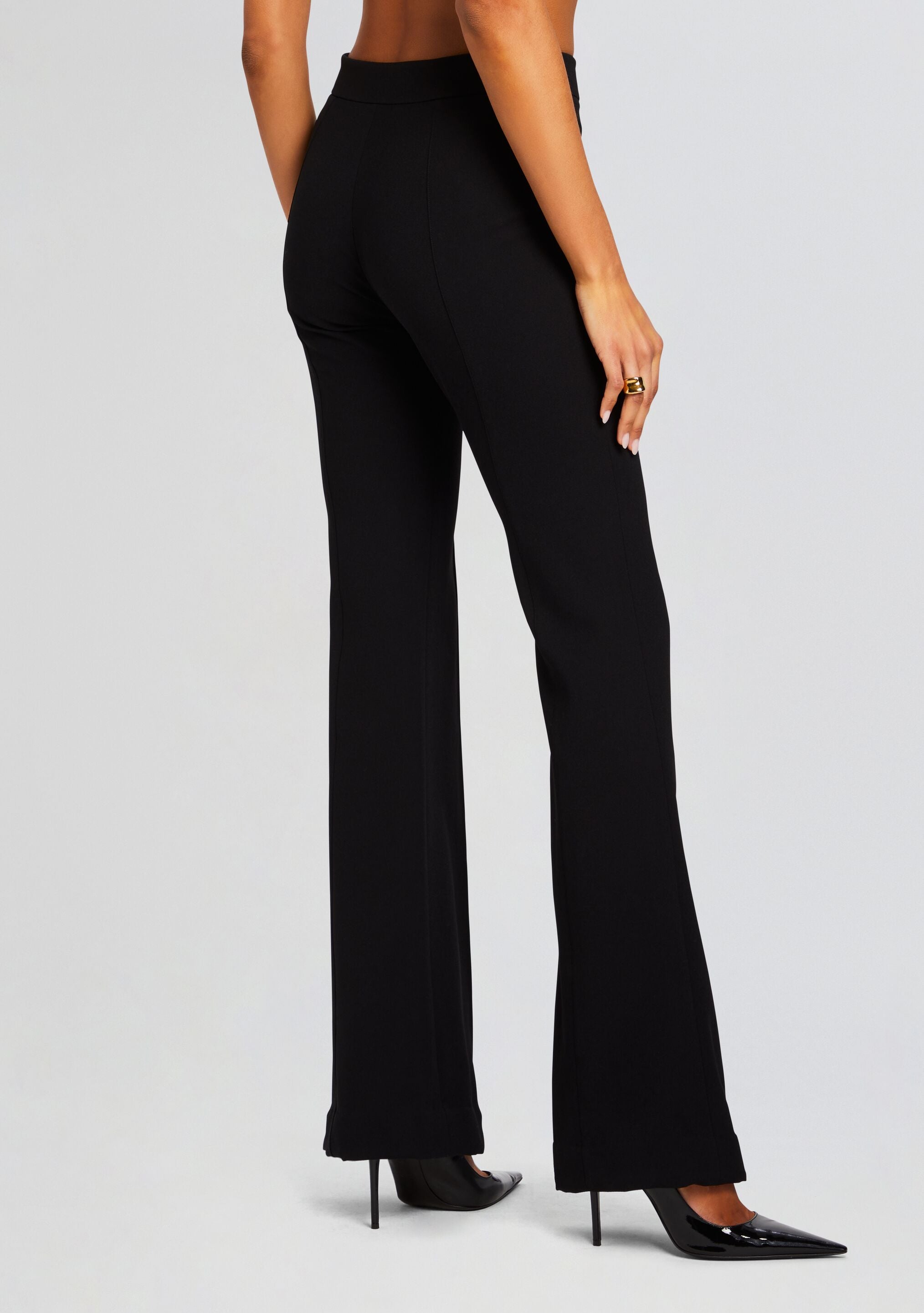 Lizzy Low Rise Flared Trousers-Sunny Prom