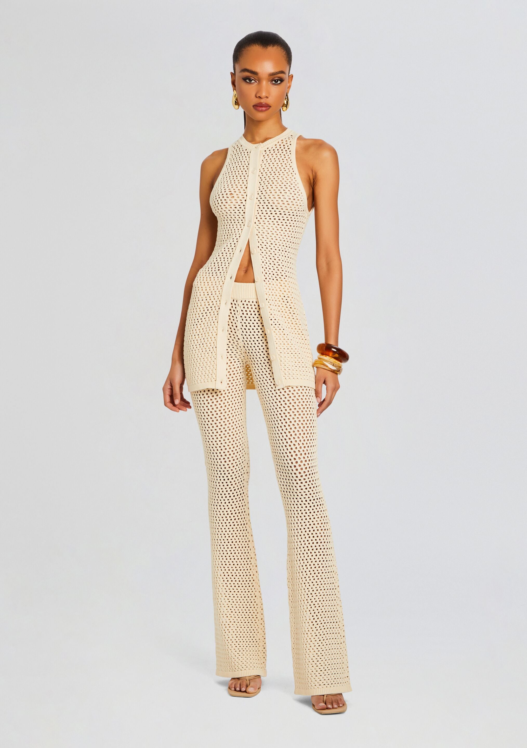Tish Knit Crochet Pant-Sunny Prom