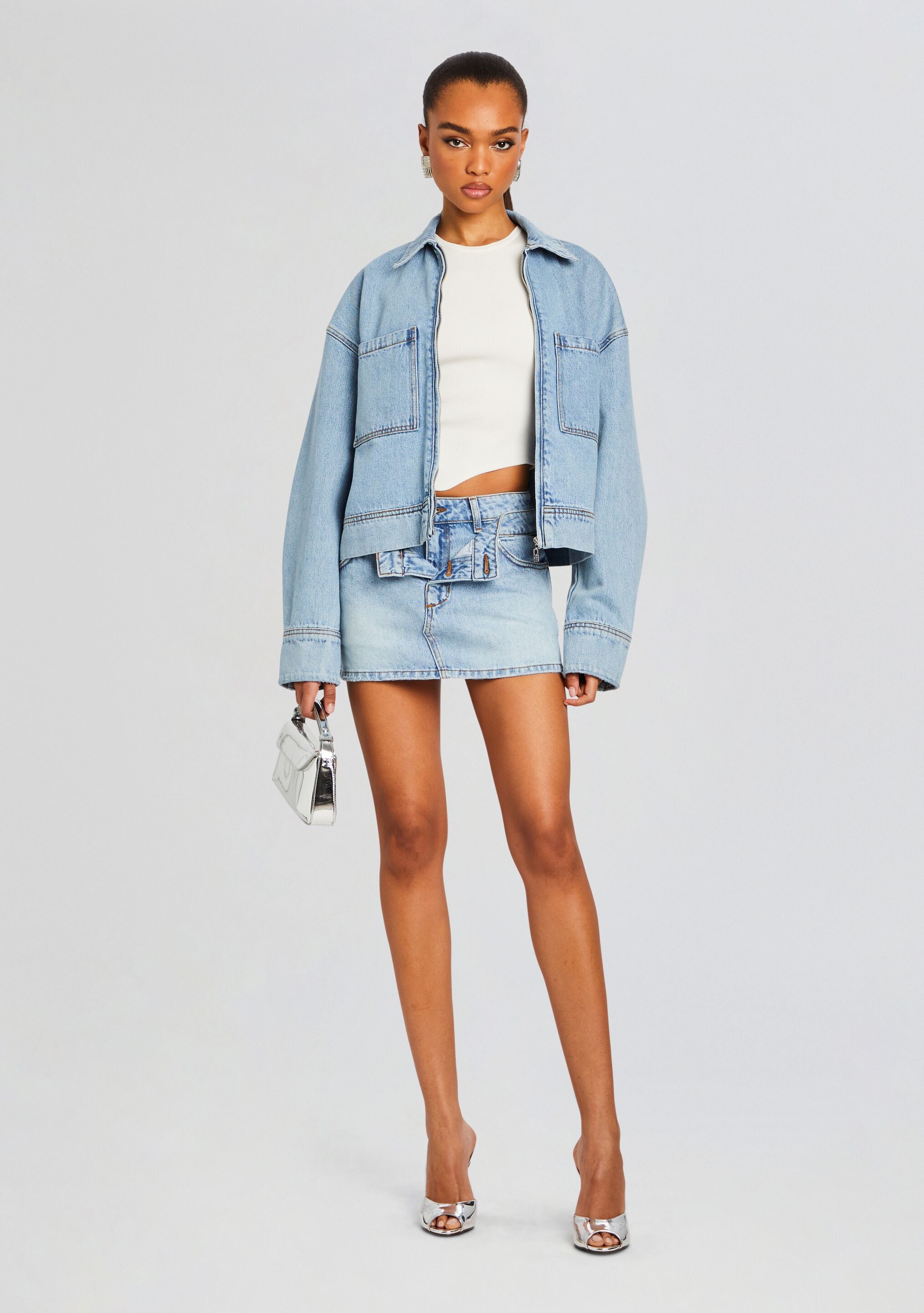 Kat Denim Skirt-Sunny Prom