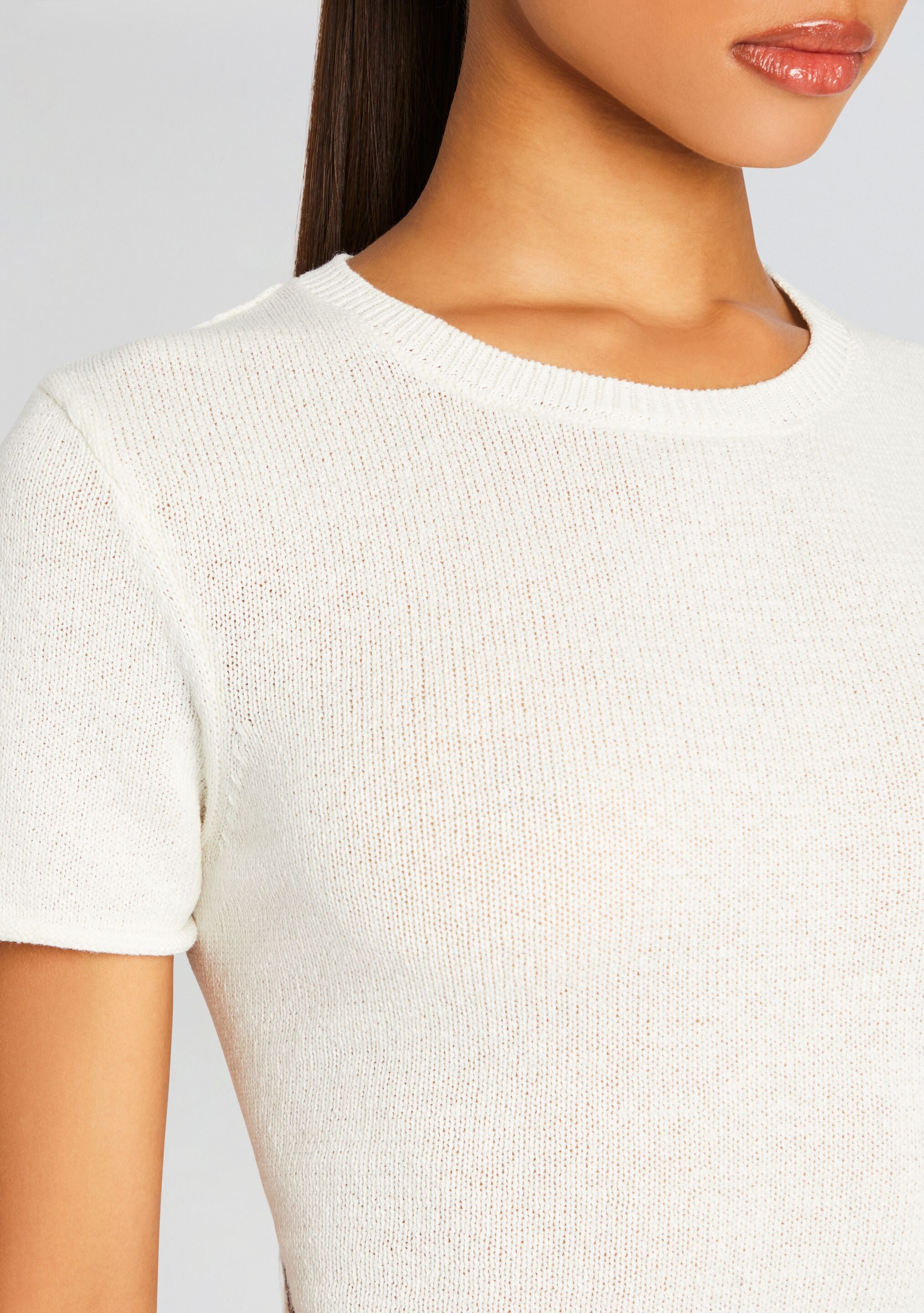 Clare Knit Baby Tee-Sunny Prom