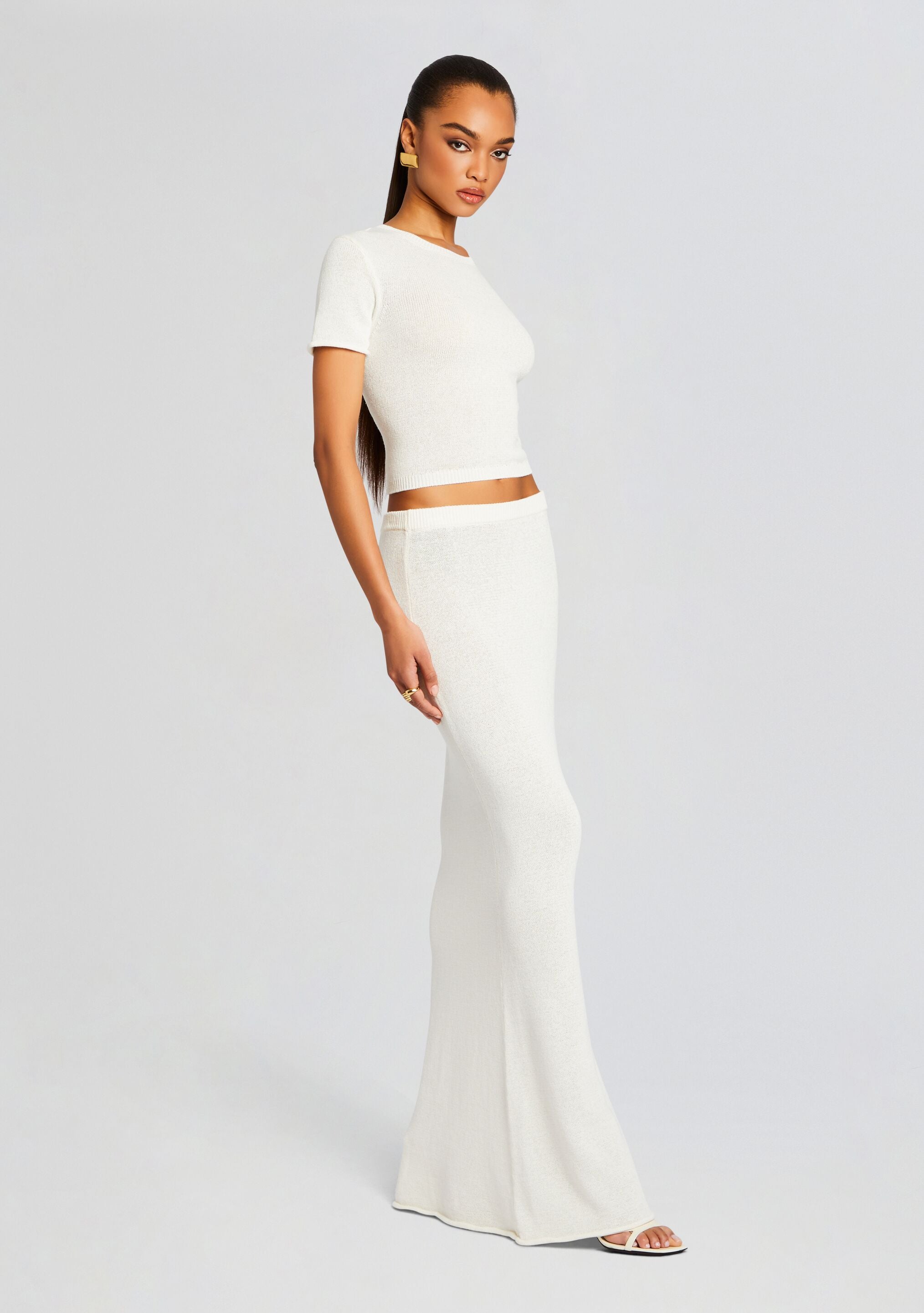 Clare Knit Baby Tee-Sunny Prom