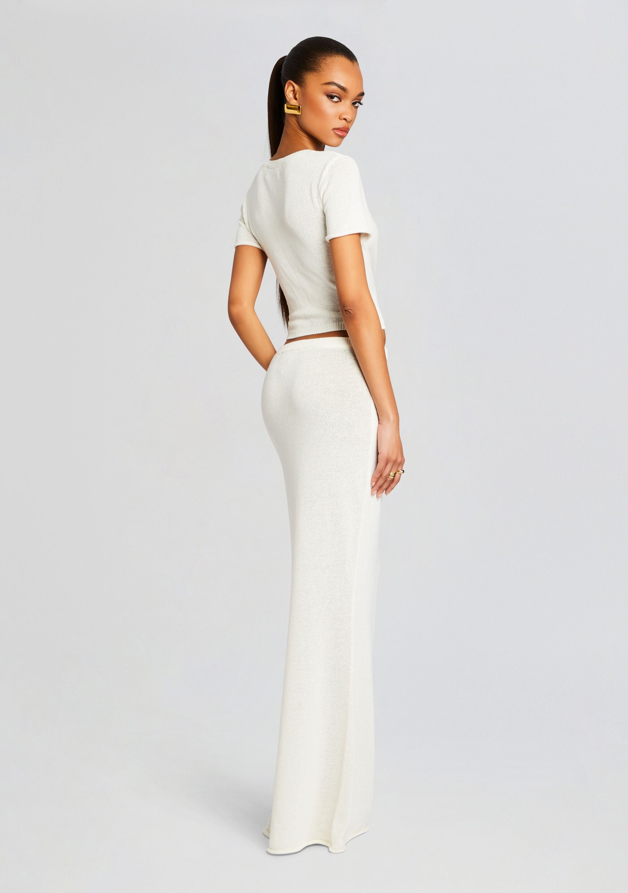 Clare Knit Baby Tee-Sunny Prom