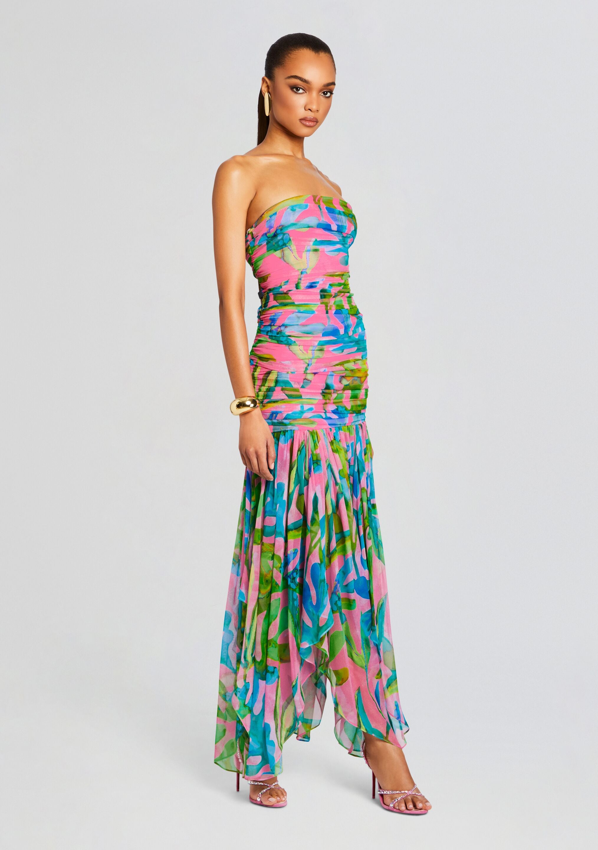 Teryn Silk Chiffon Dress-Sunny Prom