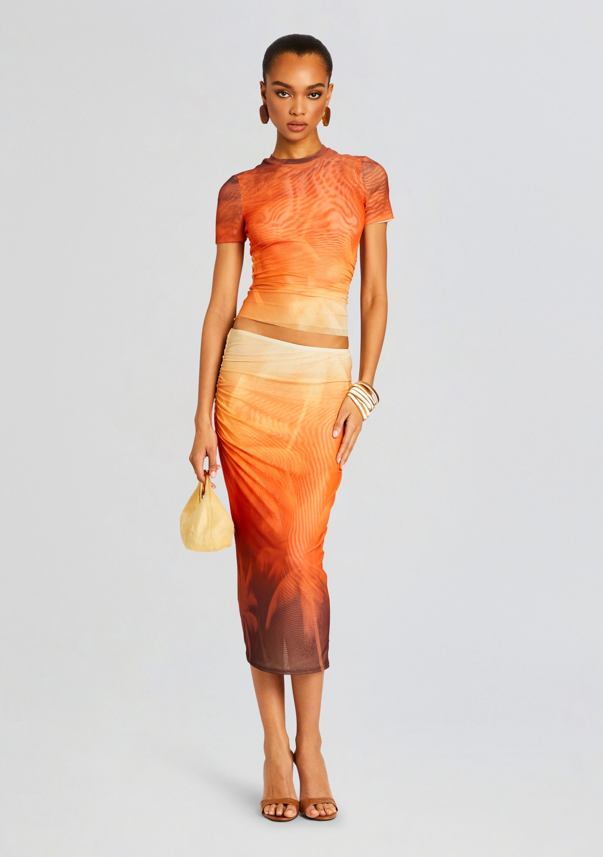 Nia Mesh Midi Skirt-Sunny Prom