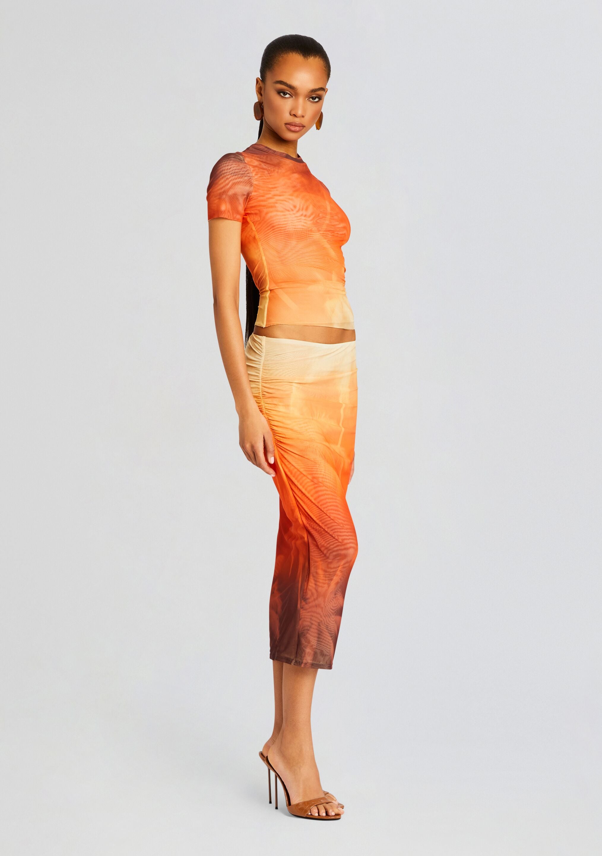 Nia Mesh Midi Skirt-Sunny Prom