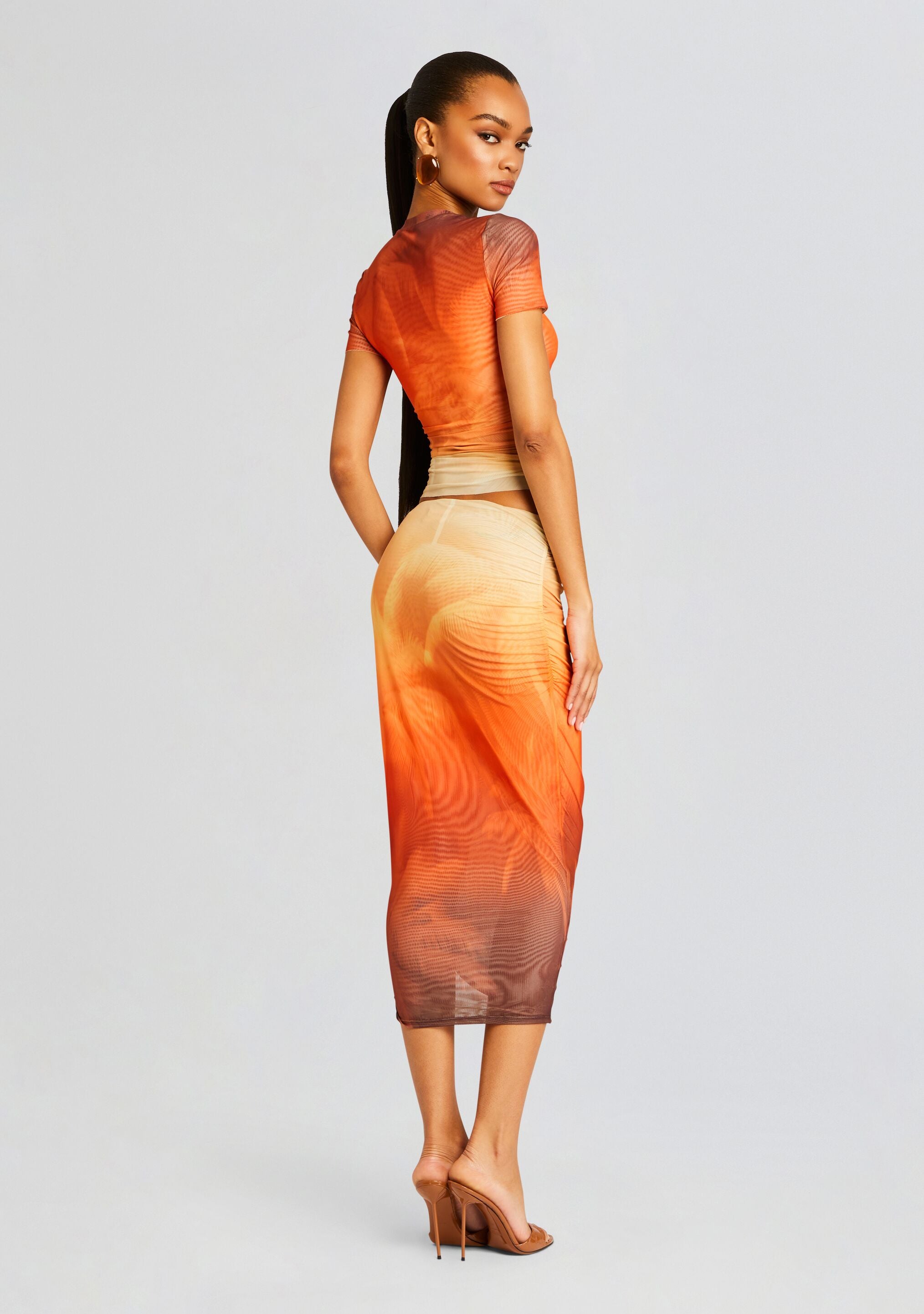 Nia Mesh Midi Skirt-Sunny Prom