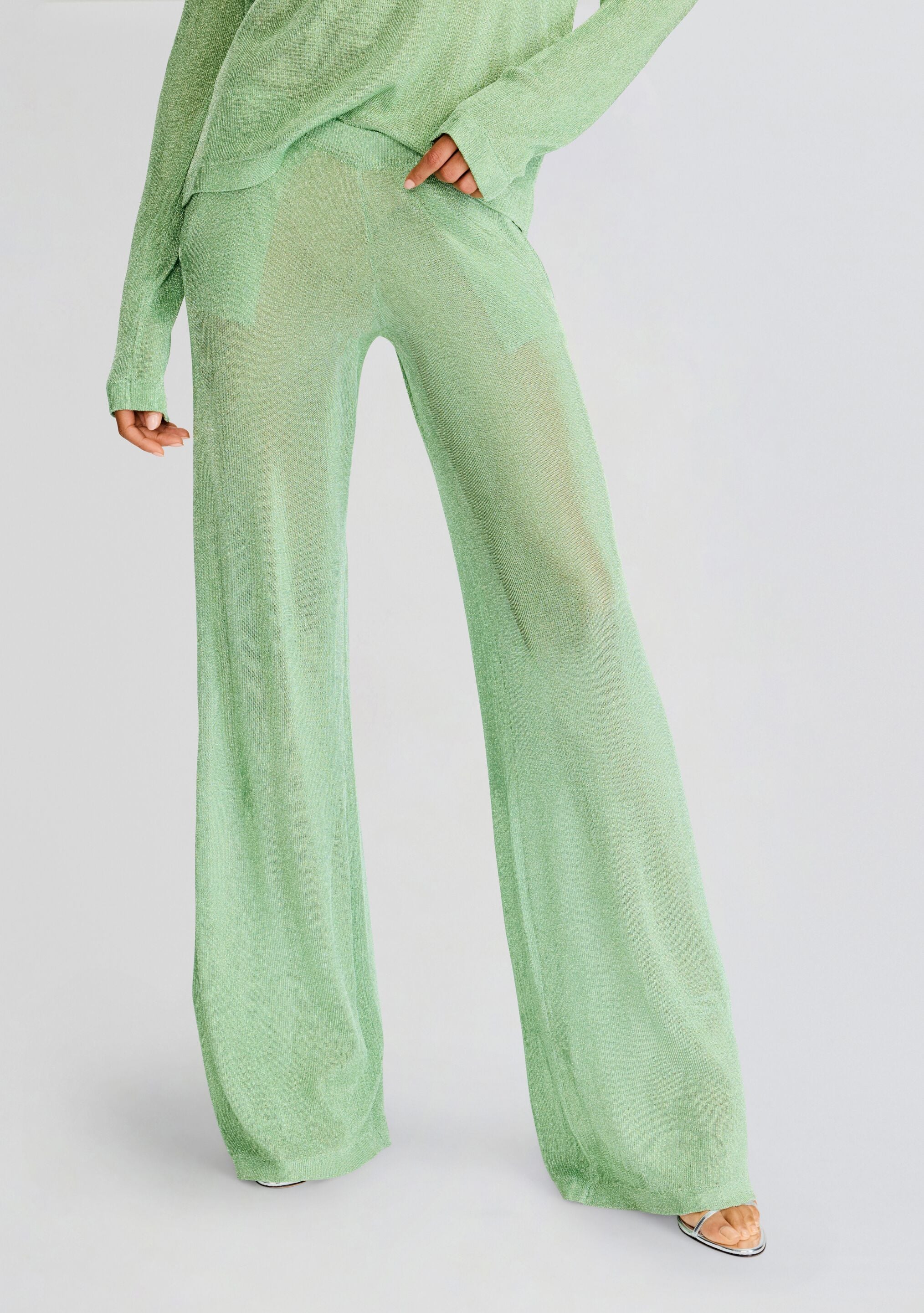 Sheldon Metallic Knit Pant-Sunny Prom