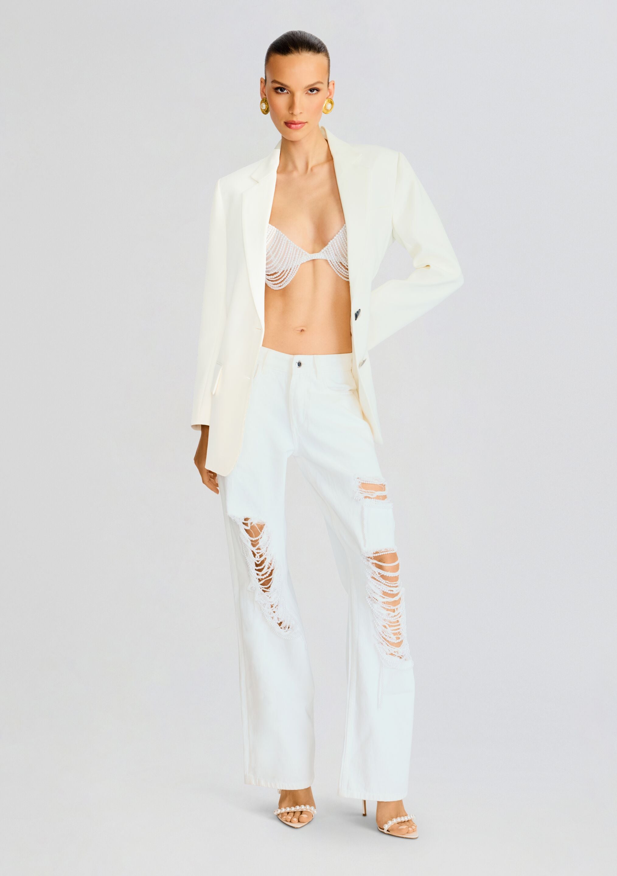 Madison Pearl Embellished Jean-Sunny Prom