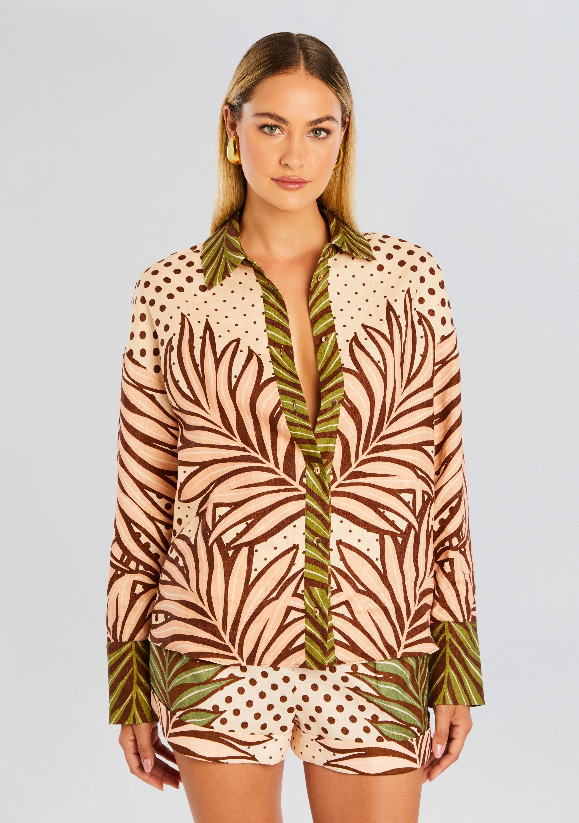 Selah Linen Shirt-Sunny Prom